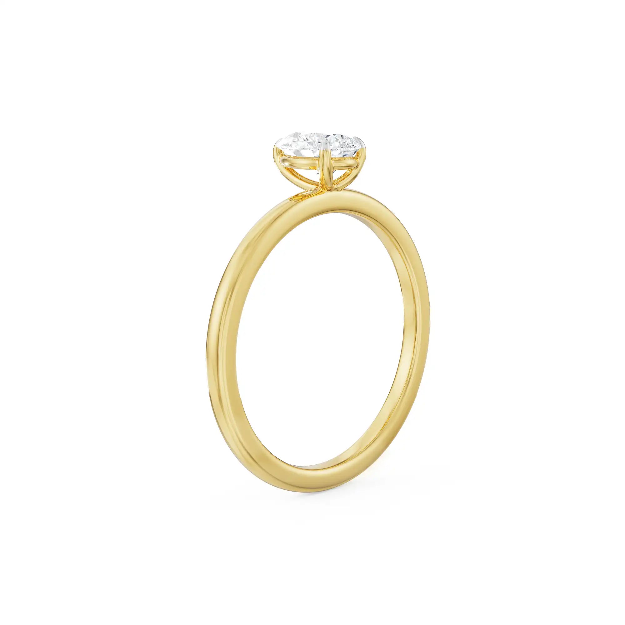 0.5 CT Pear Engagement Ring Right View