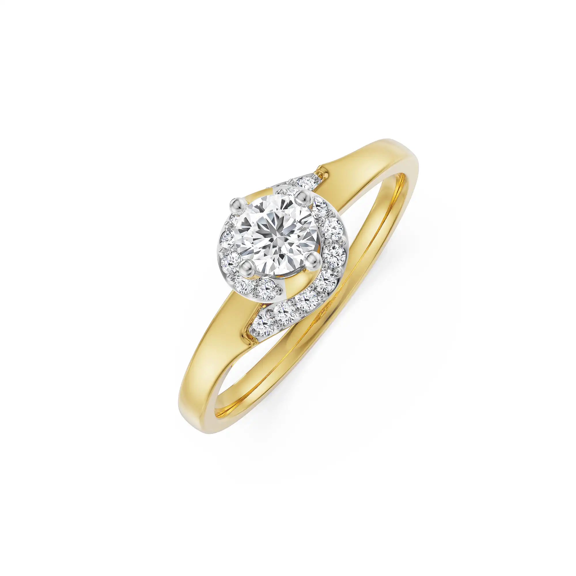 Genelia Engagement Ring left view