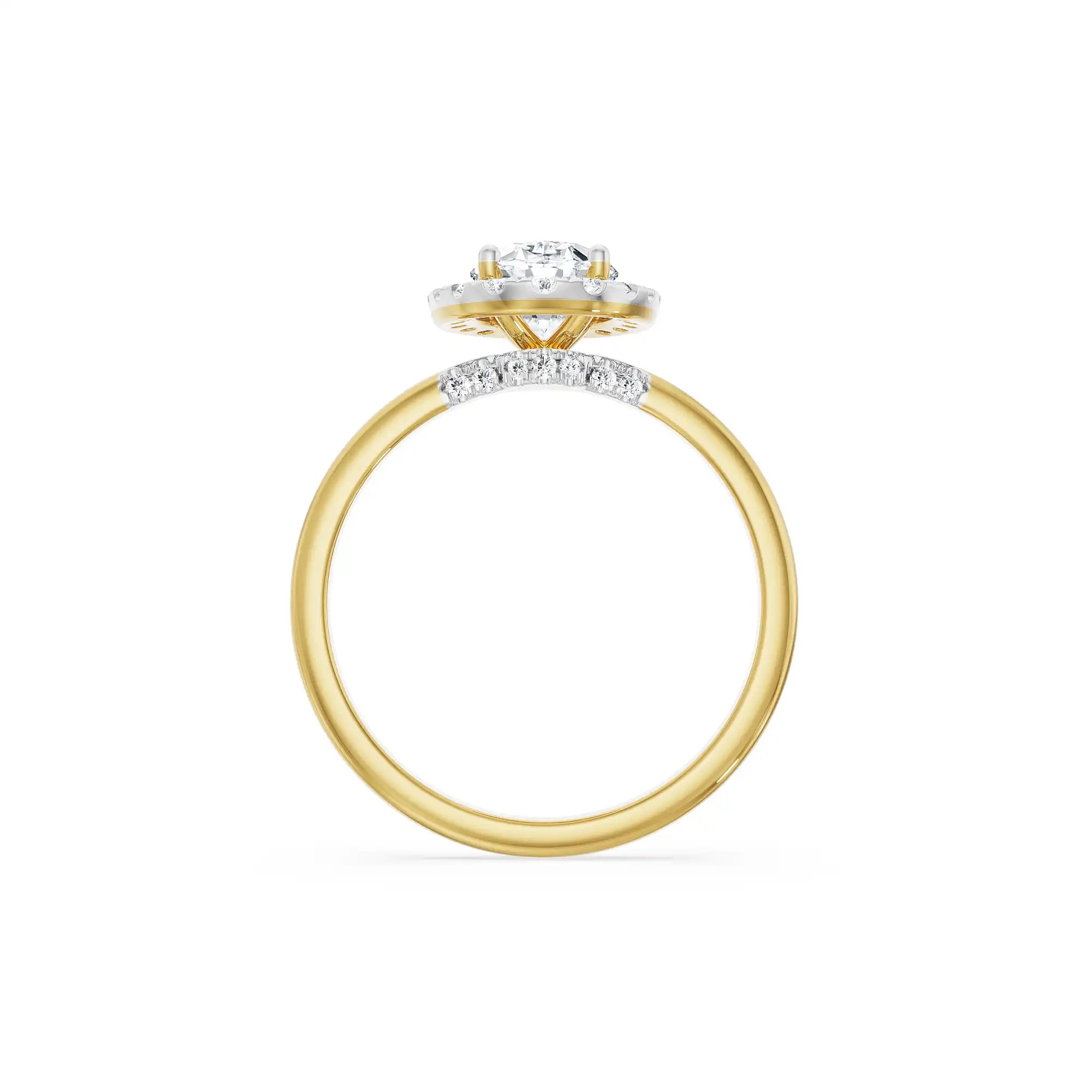 1.2 CT Oval Diamond Ring Right view