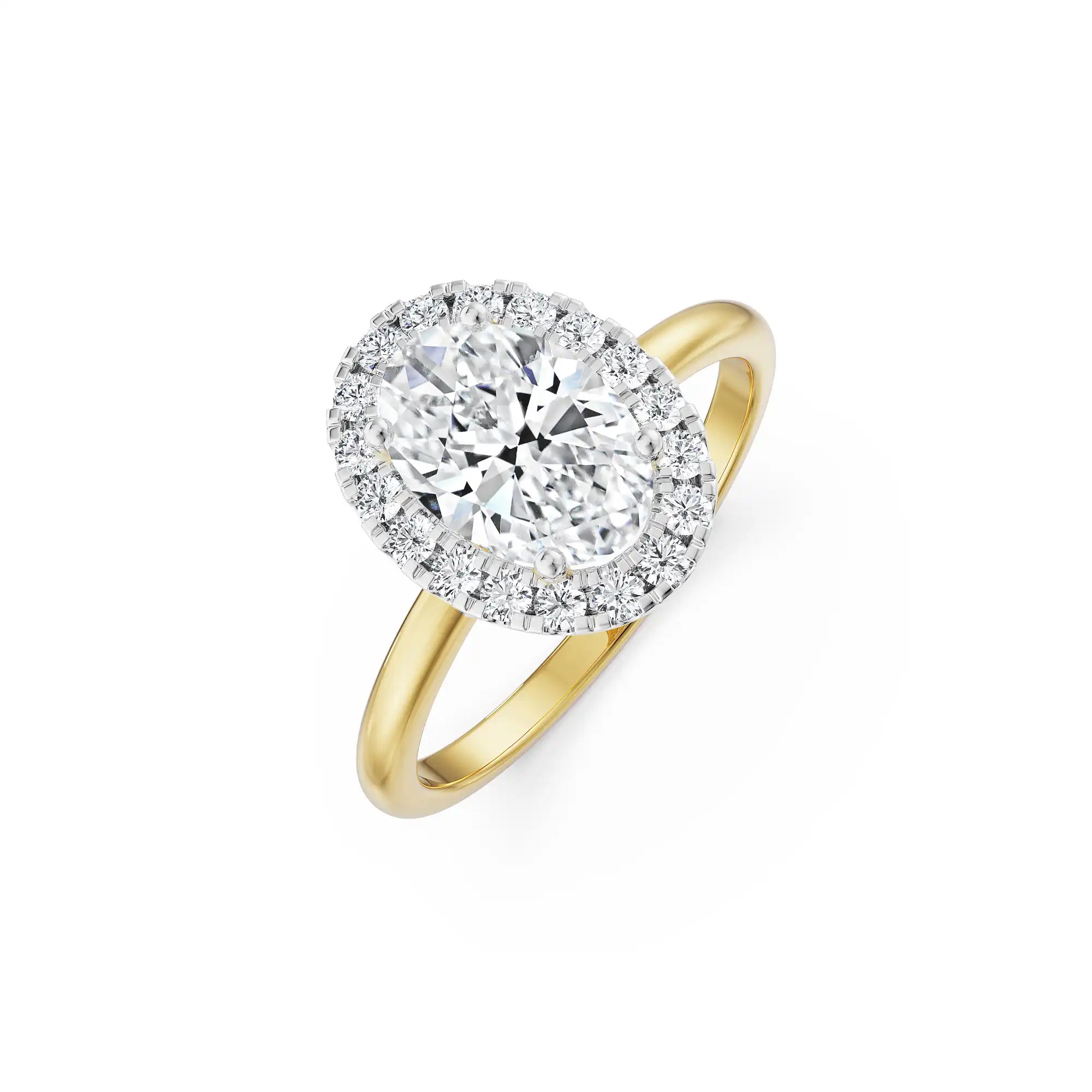 1.2 CT Oval Diamond Ring Front view