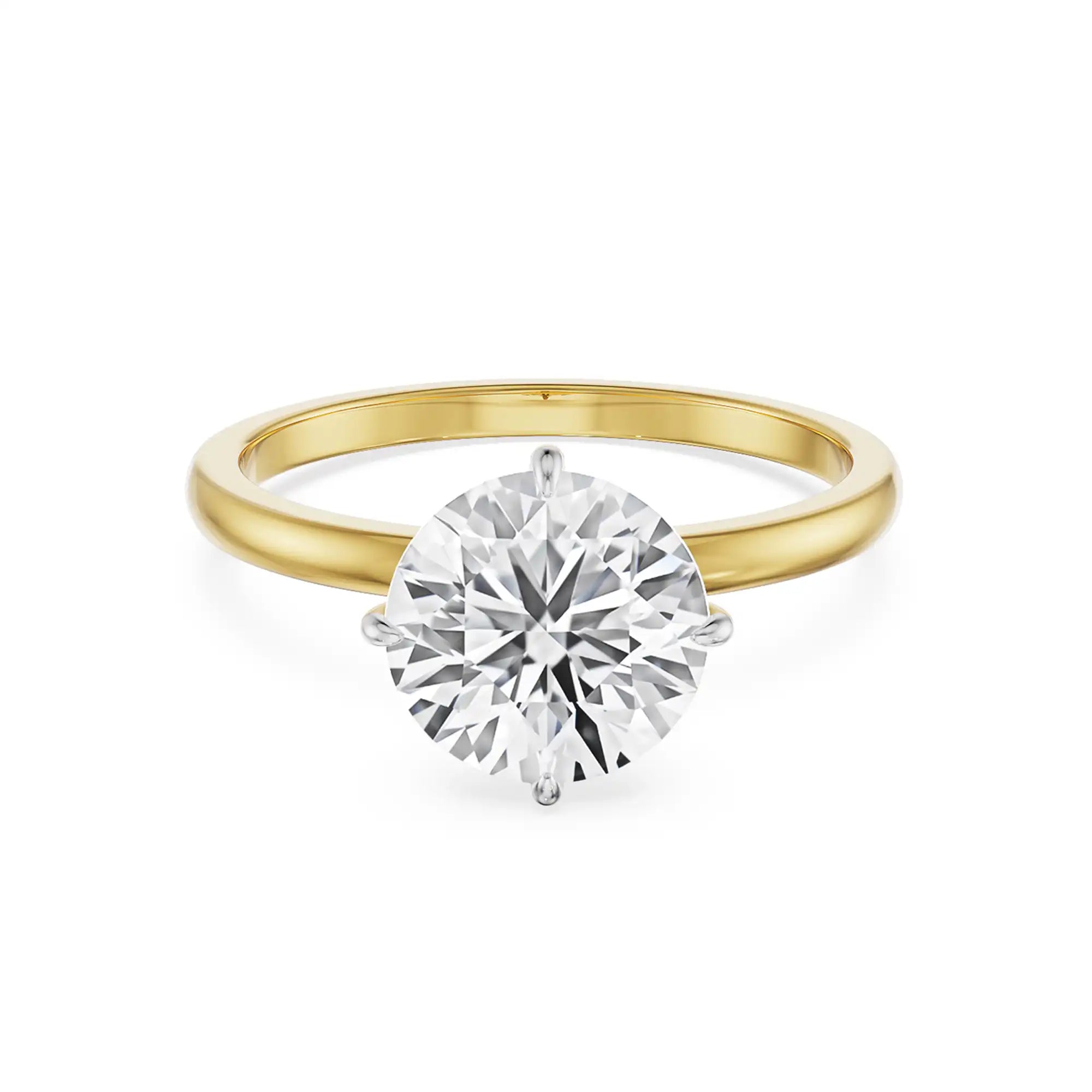1.5 CT Solitaire Engagement Ring front view