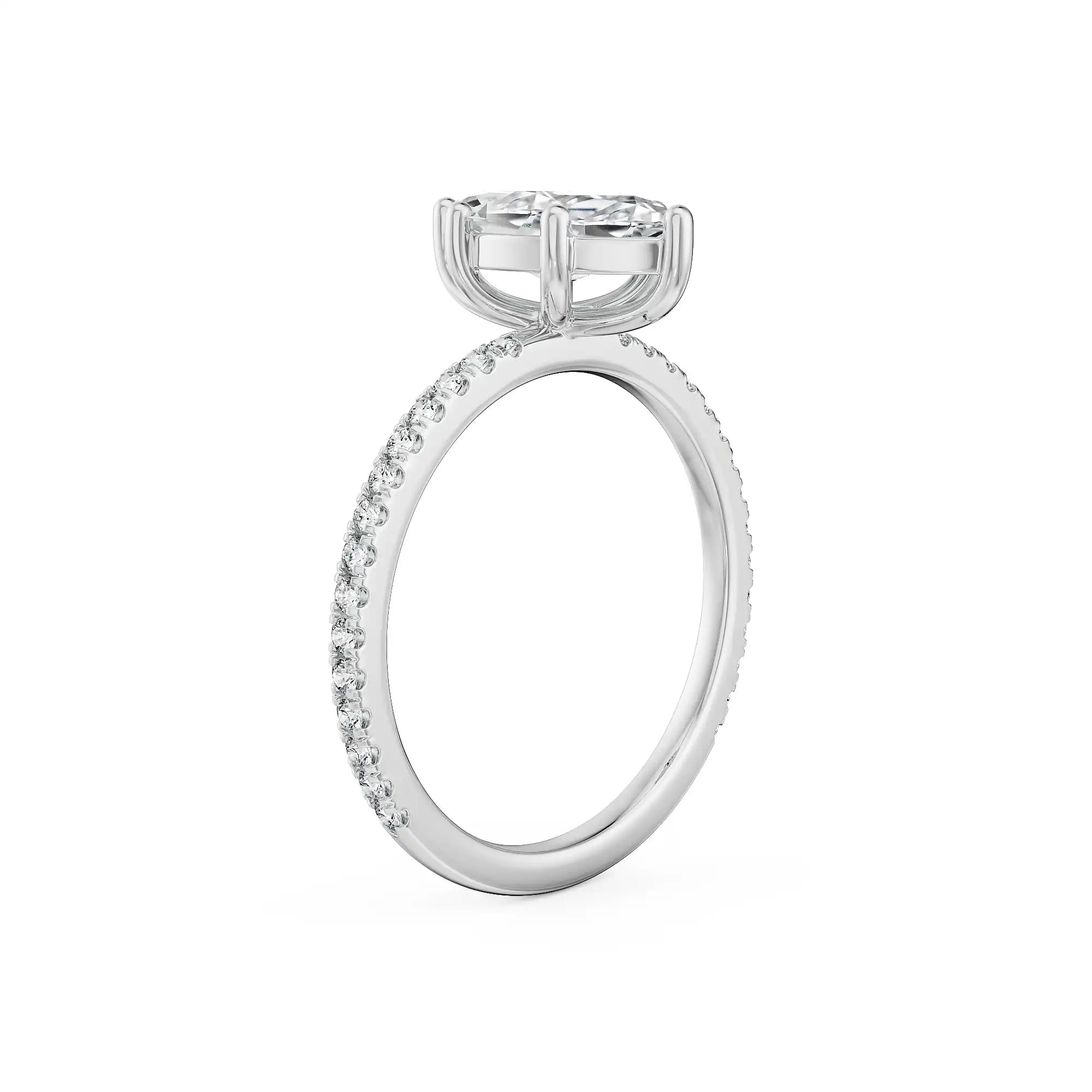 Magnificent Marquise Engagement Ring right view