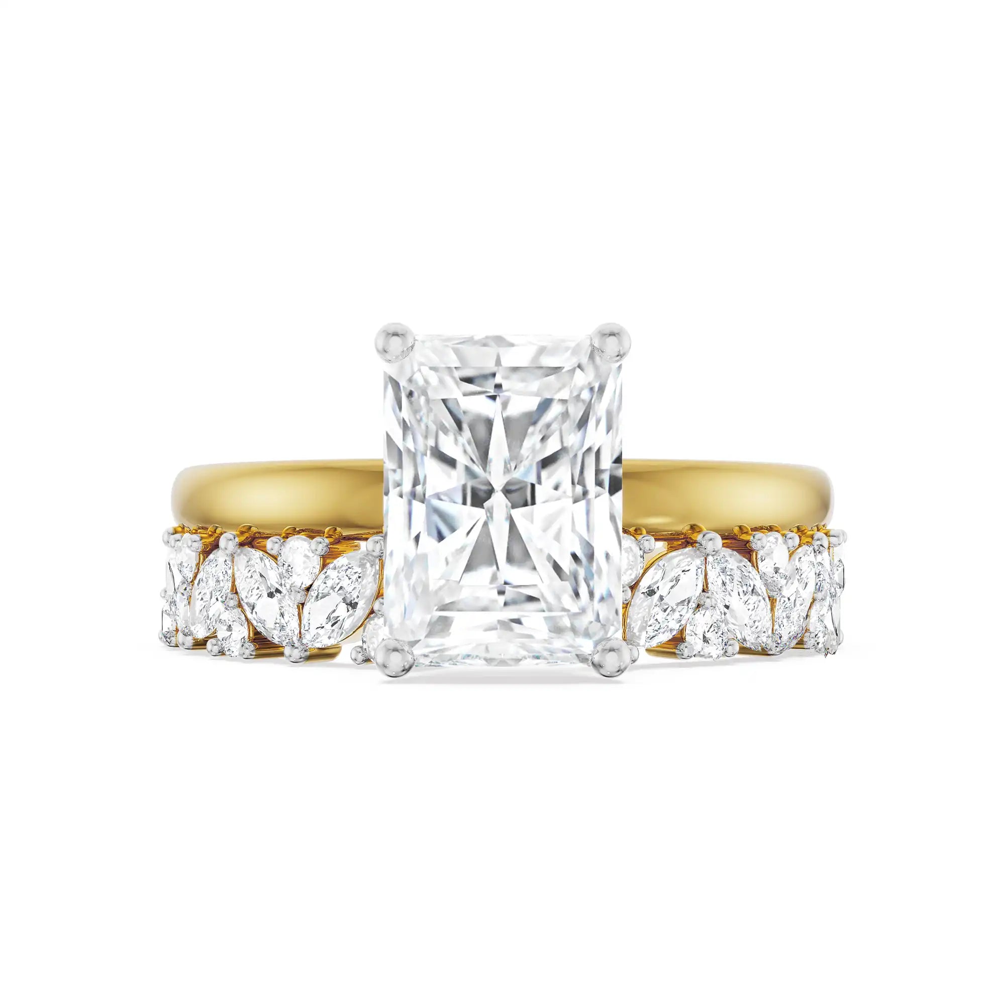 Vaani Bridal Ring Set Front view
