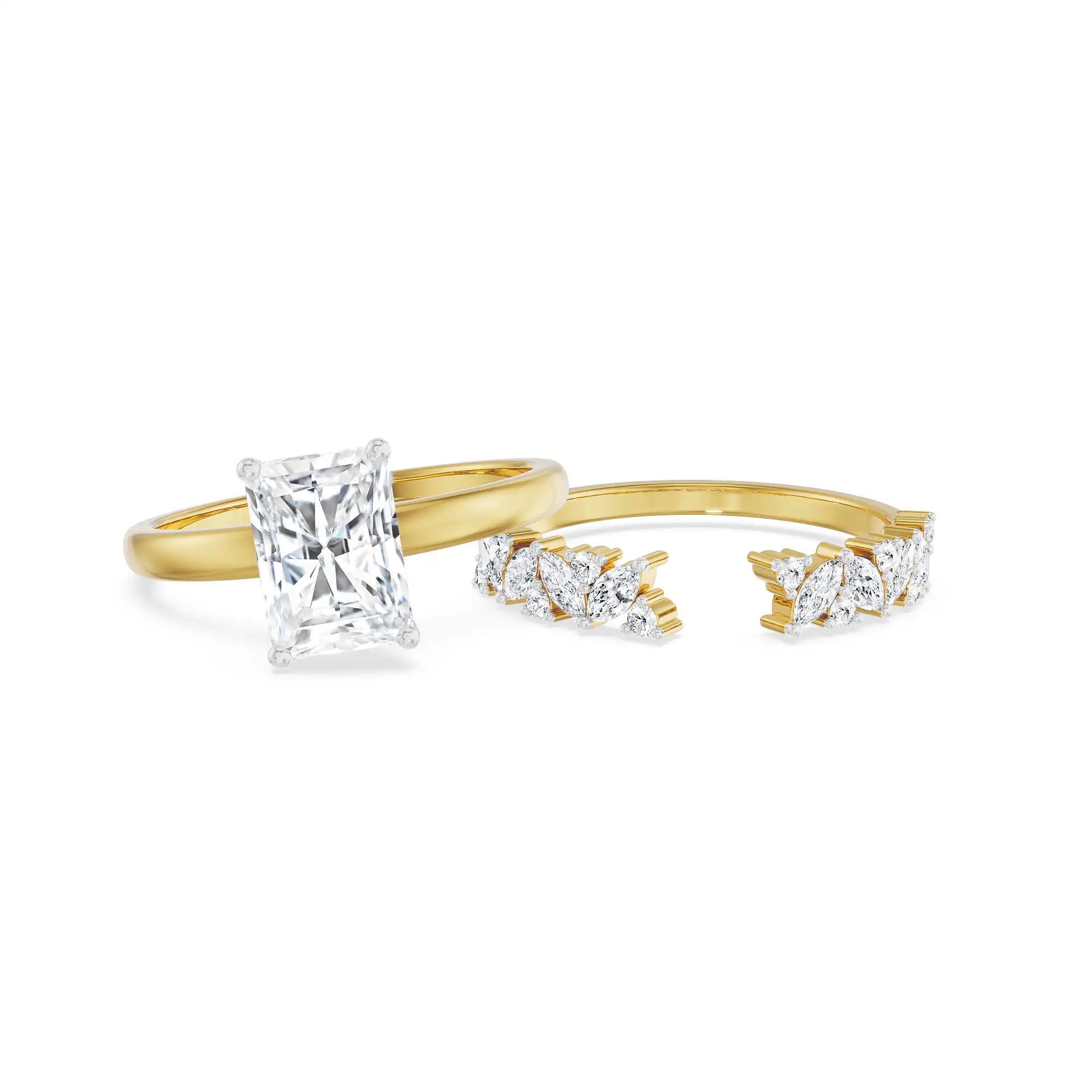 Vaani Bridal Ring Set Front View