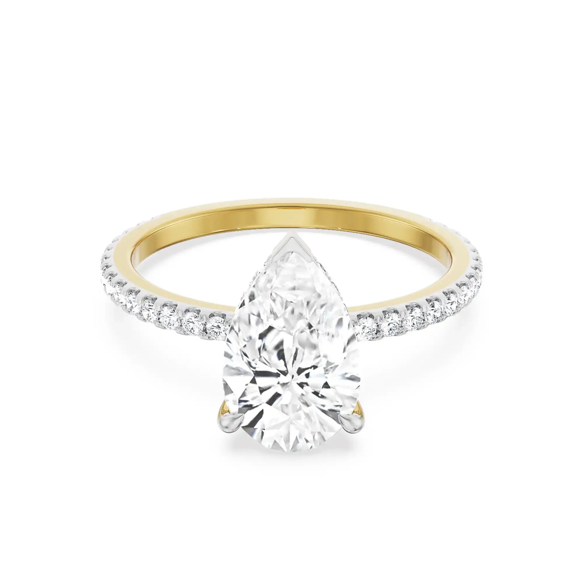 Vintage Pear Lab Diamond Engagement Ring_in-stock