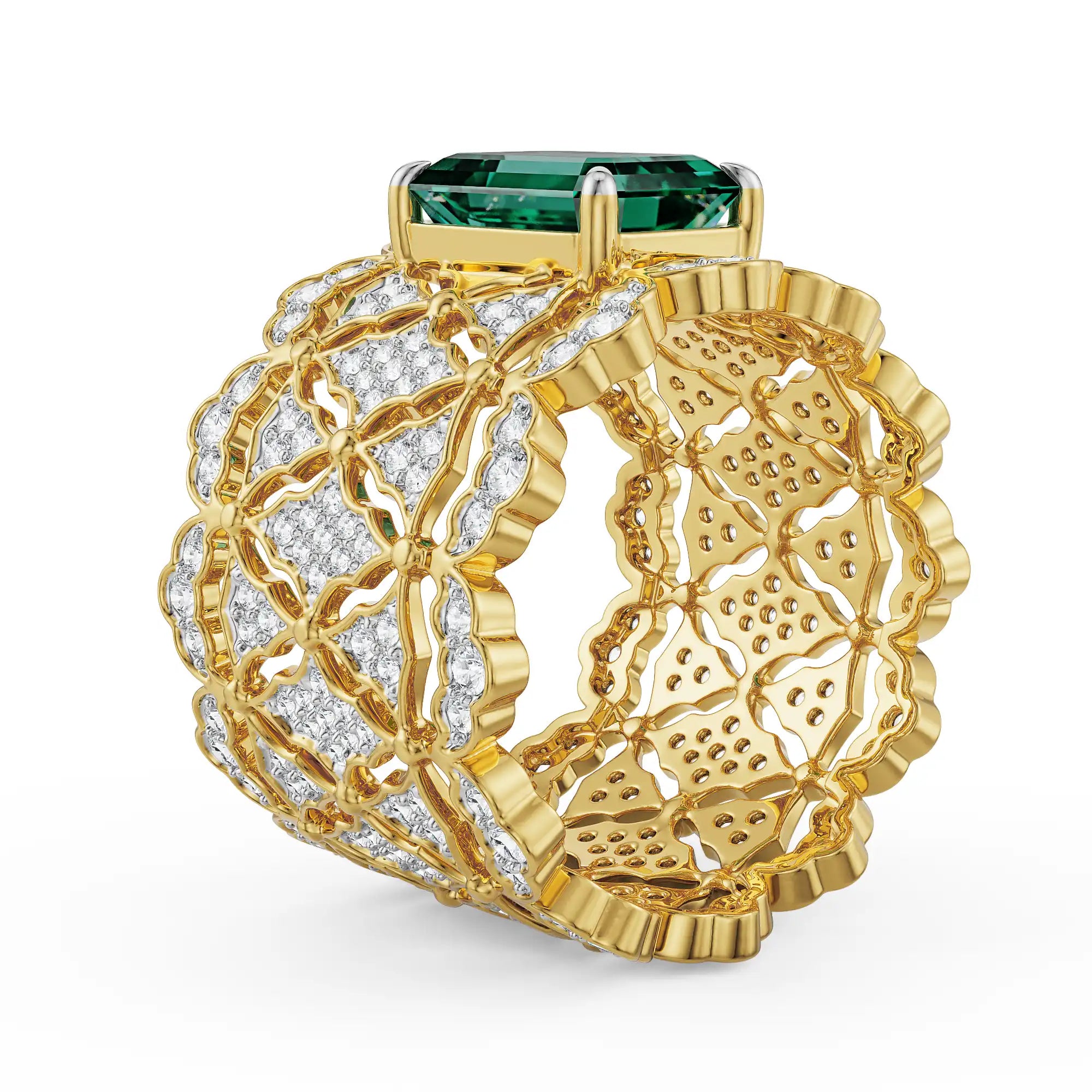 Royal Queen Majestic Lab Grown Diamond Ring - Back view