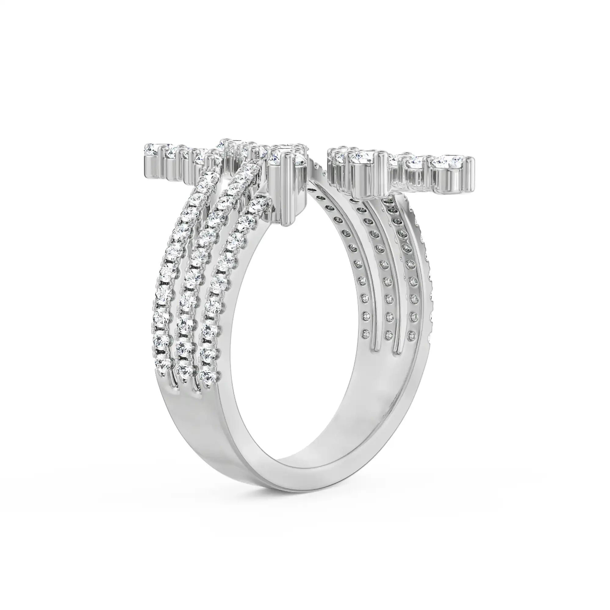 Suzie Lab Grown Diamond Cocktail Ring- Back view