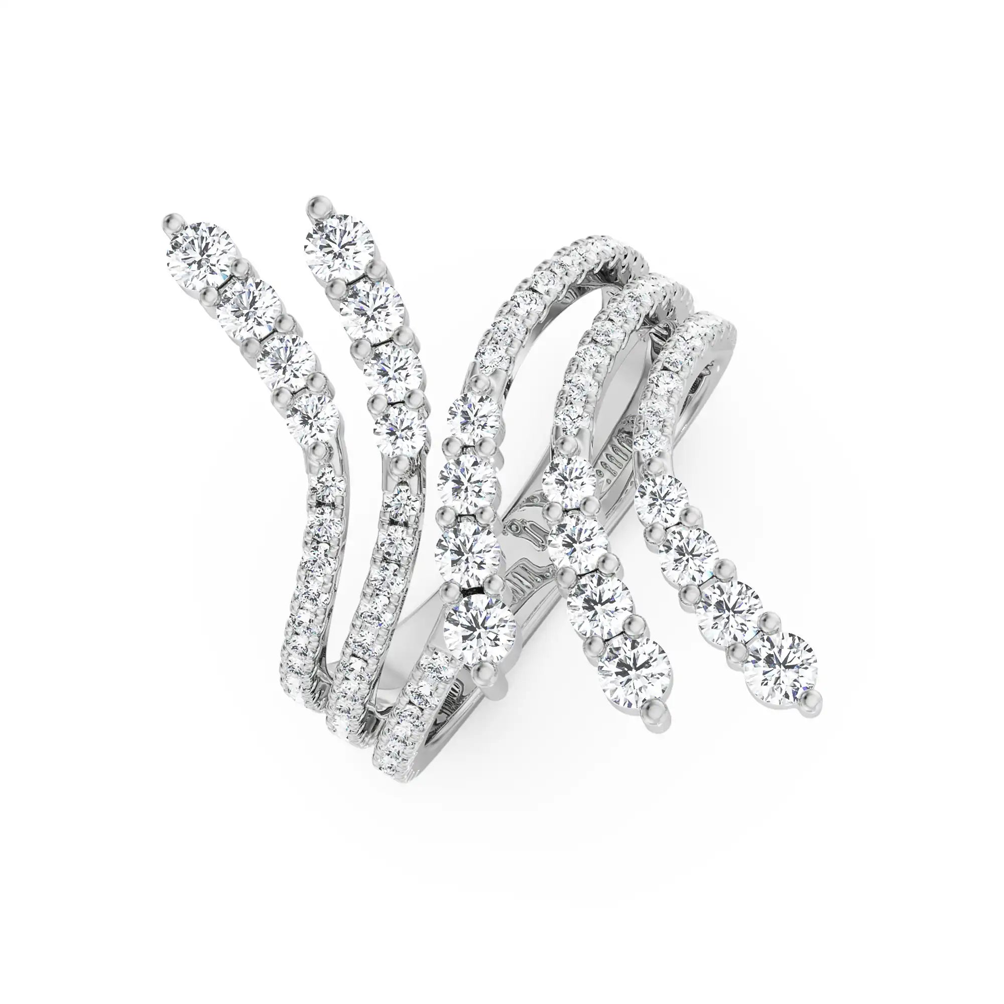 Suzie Lab Grown Diamond Cocktail Ring- Top view