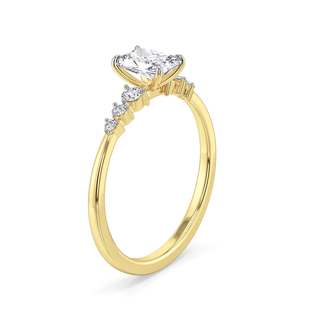 Isha Radiant Lab Grown Diamond Engagement Ring_in_stock