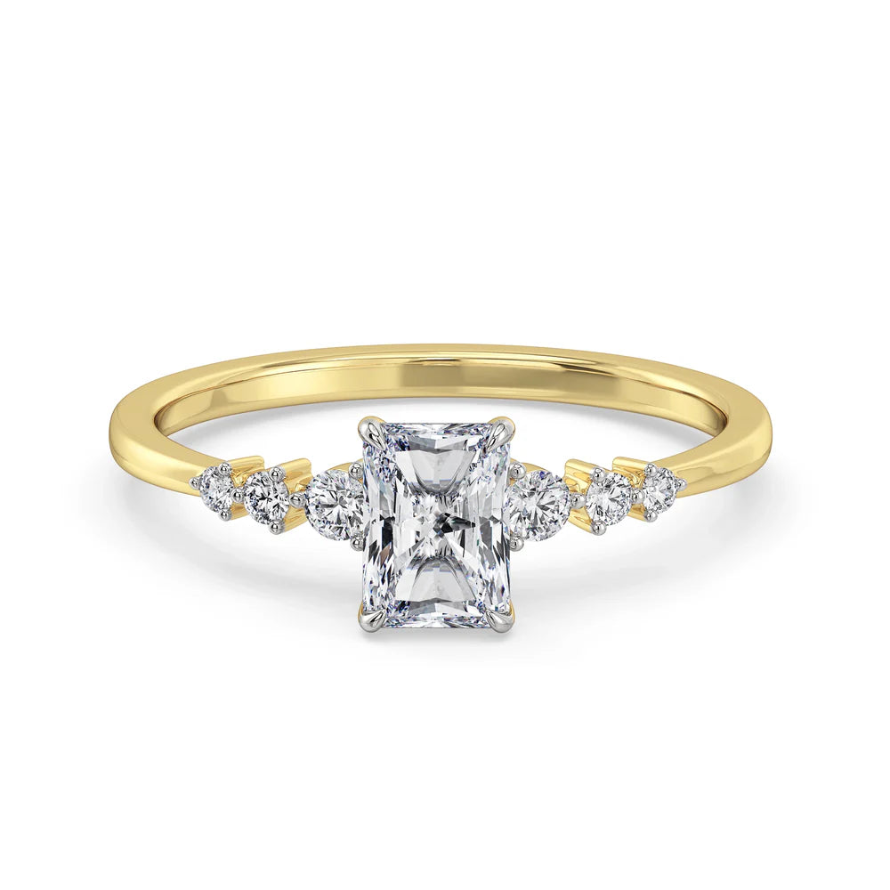 Isha Radiant Lab Grown Diamond Engagement Ring_in_stock