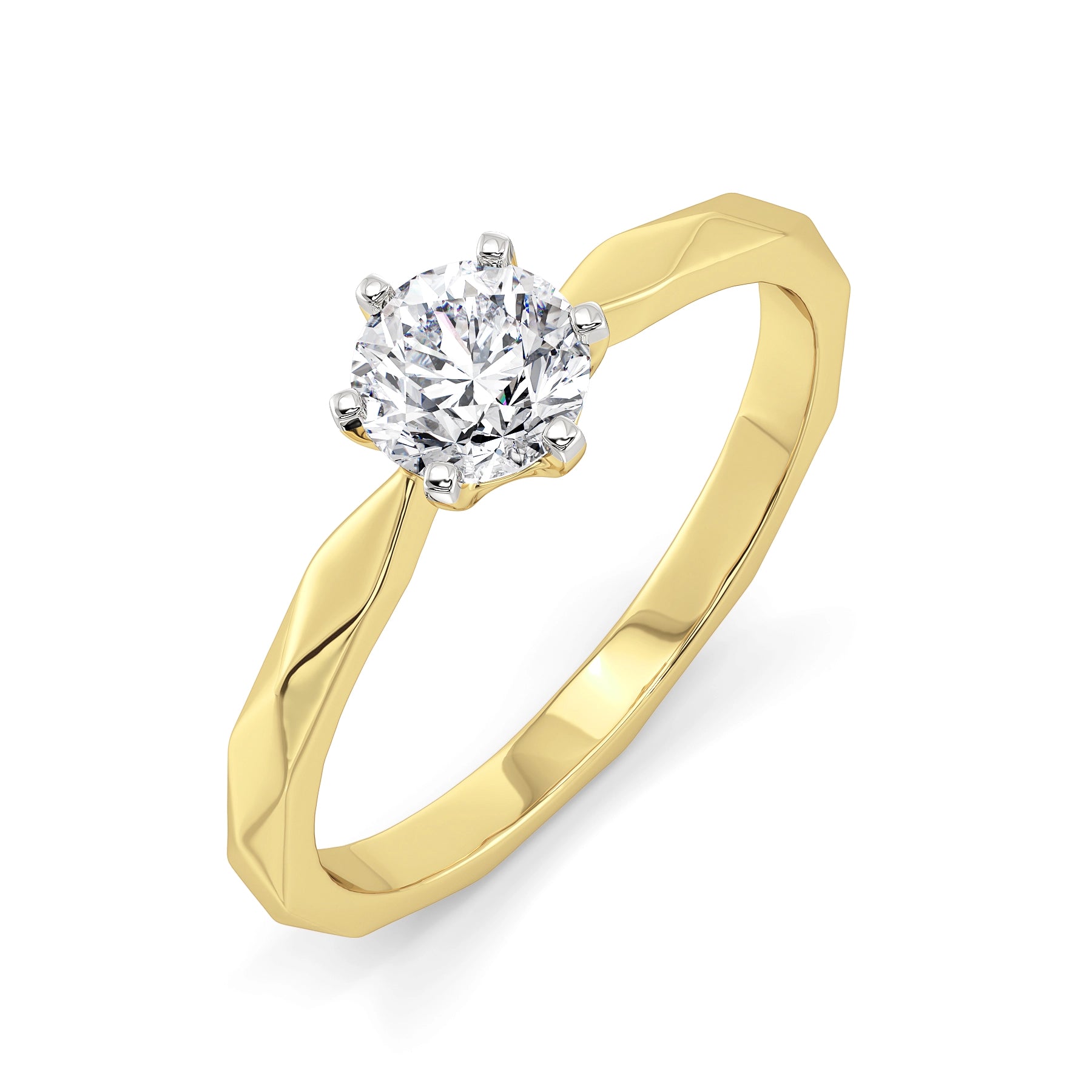Krita 0.5 CT Lab Grown Diamond Solitaire Ring- Top view
