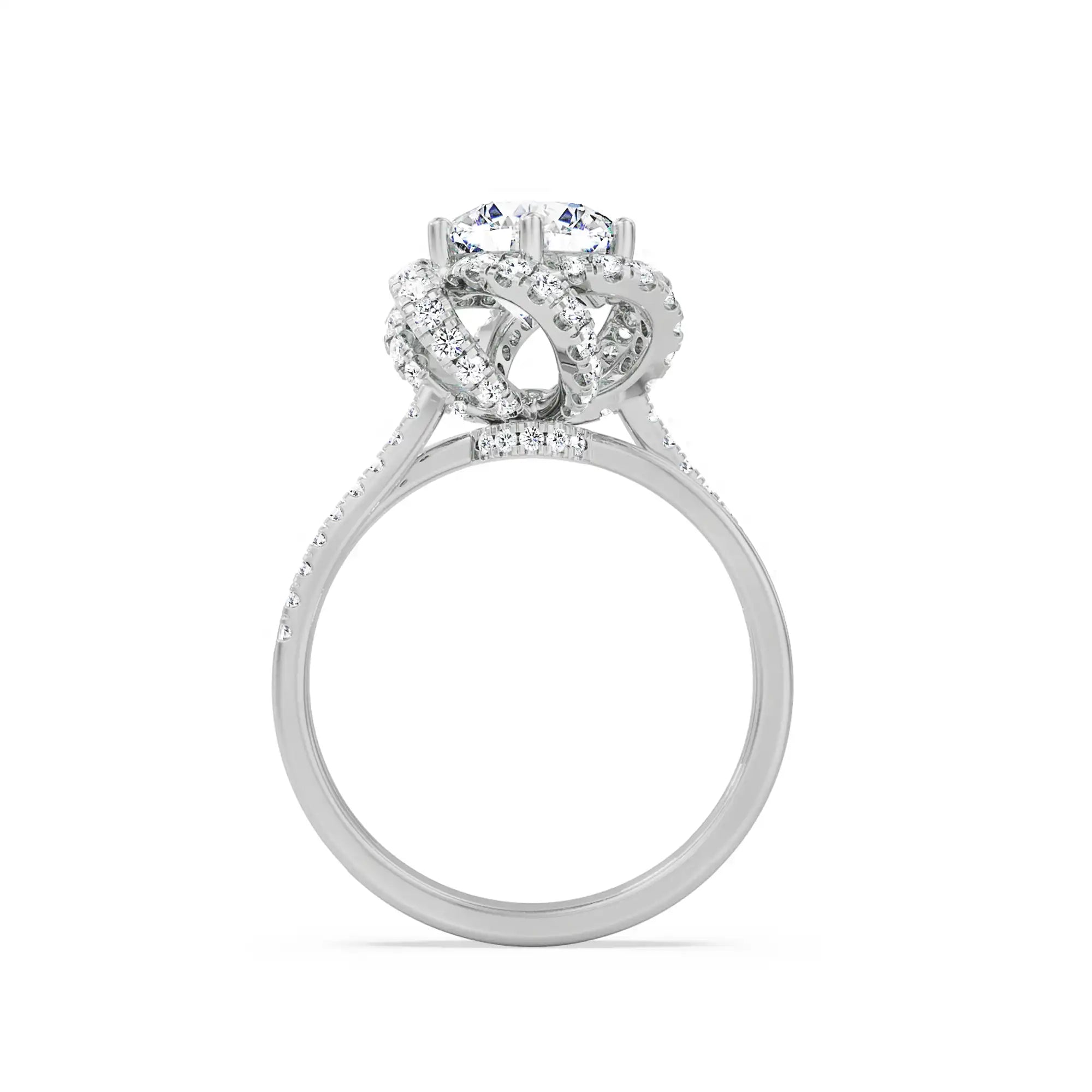 Entwine Lab Grown Diamond Ring- Back view