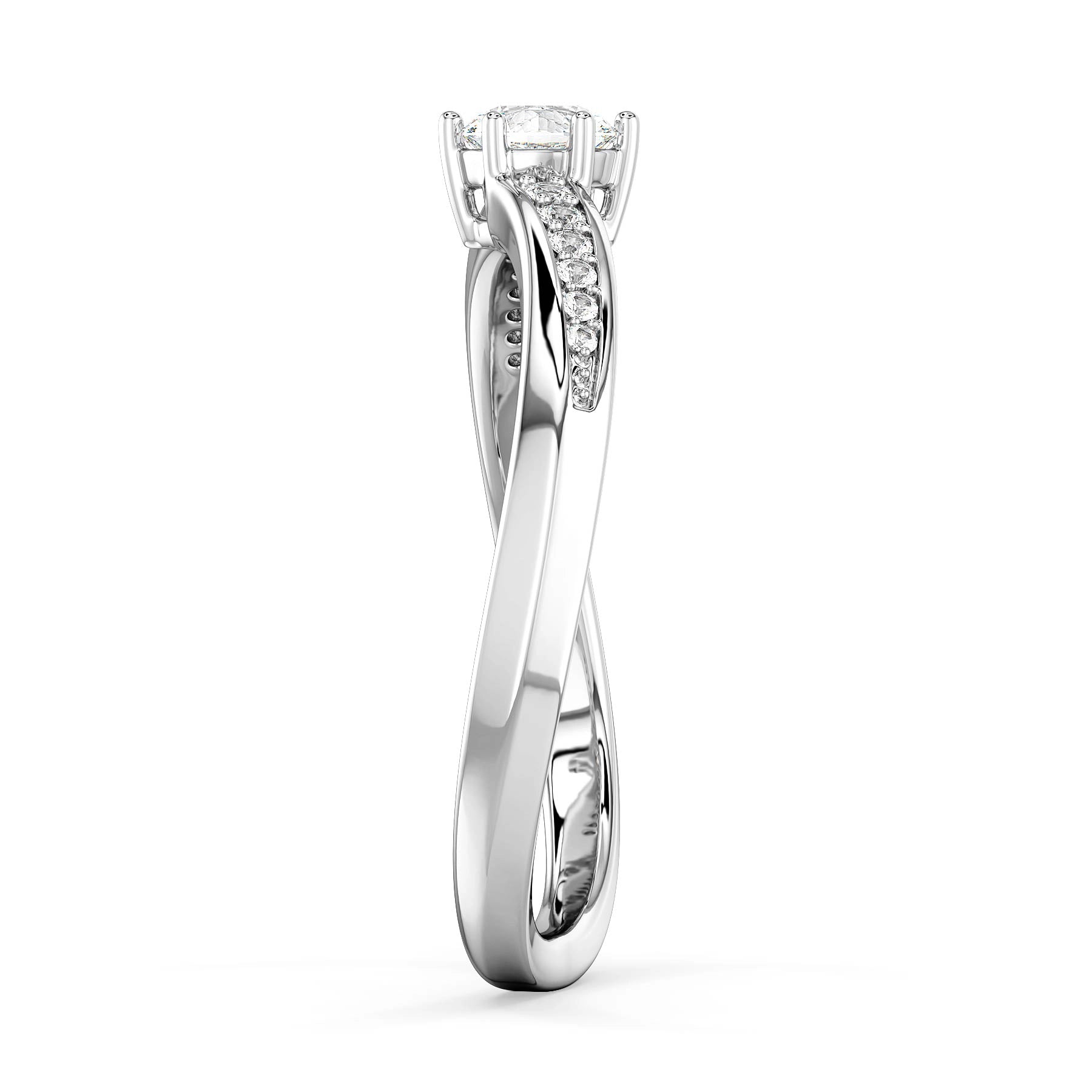 Kira Lab Grown Diamond Engagement Ring - Side view
