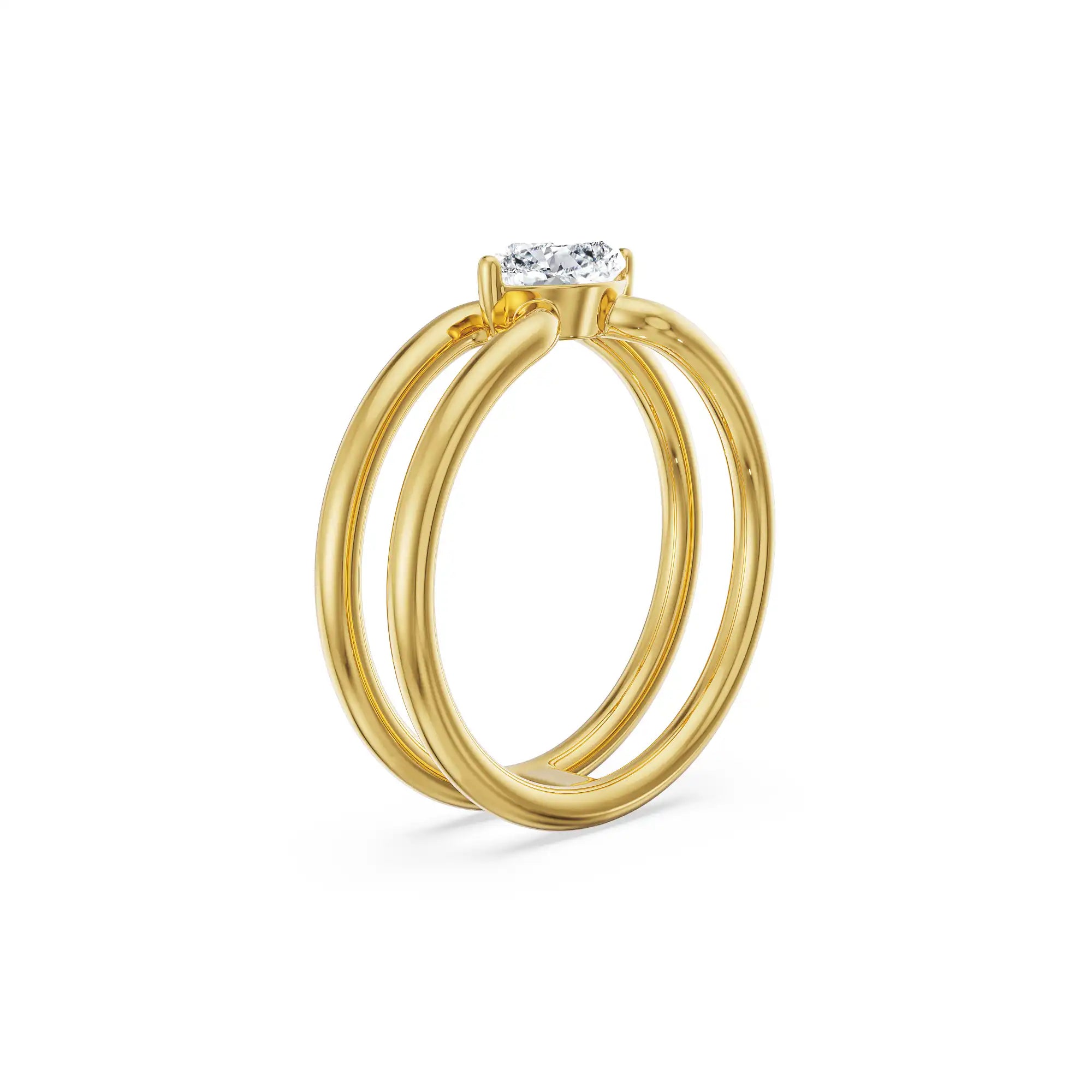 0.50 CT Marquise Engagement Ring Back view