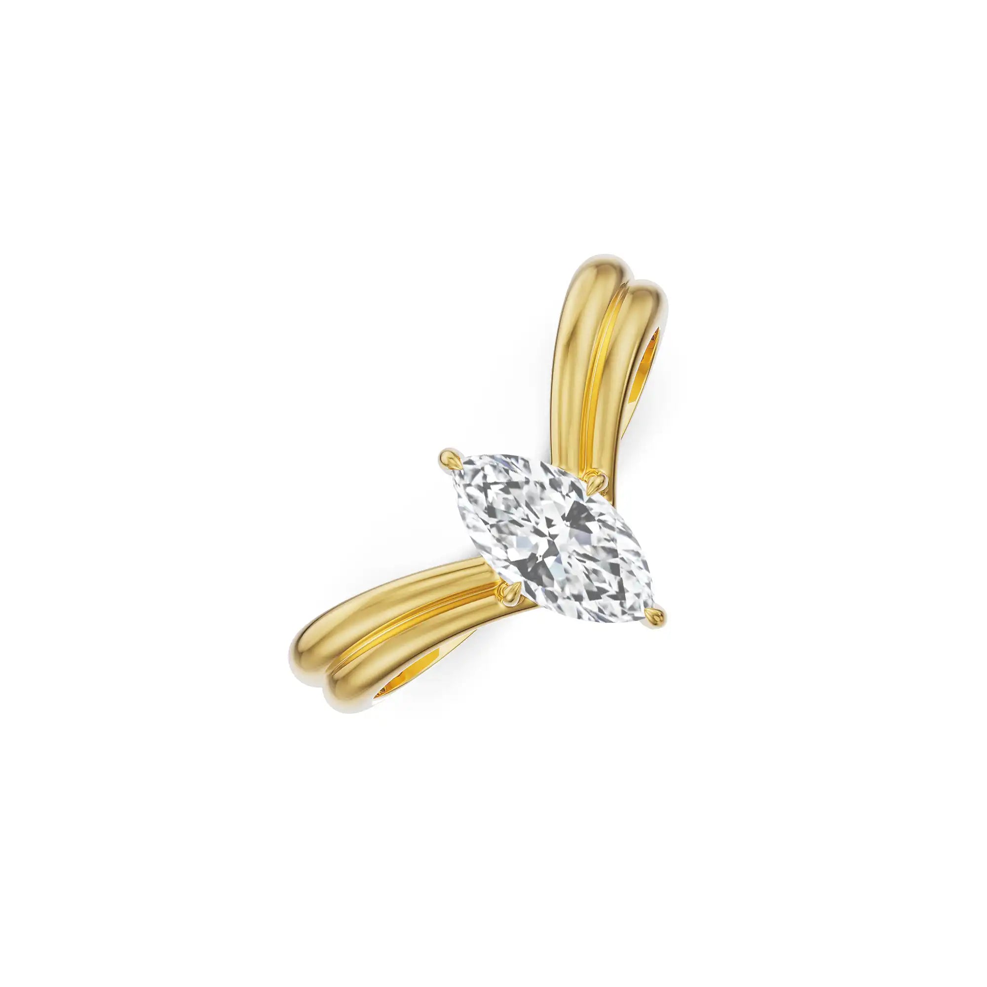 Tresta Marquise Diamond Ring Top view