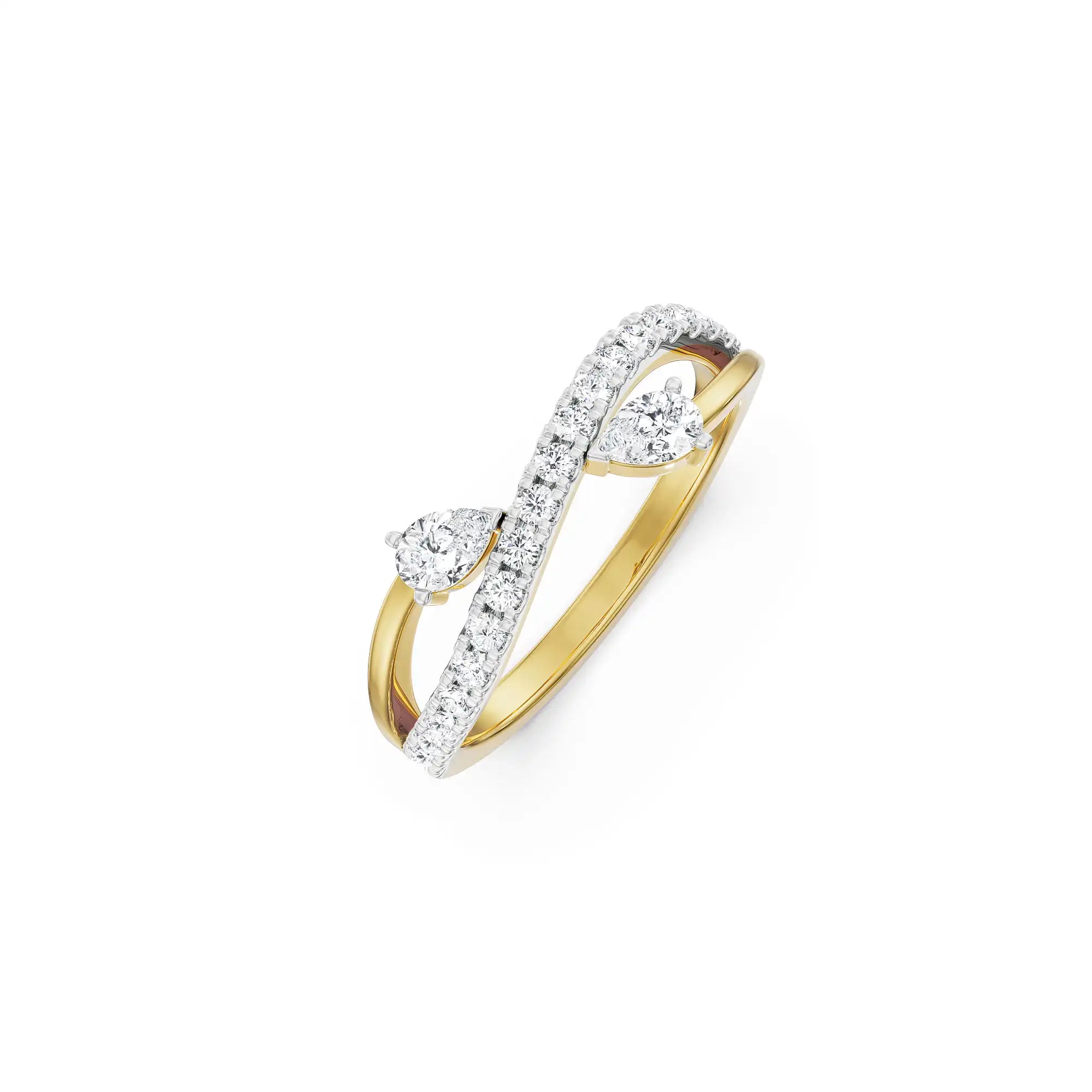 Pearlock Infinity Diamond Band Top view