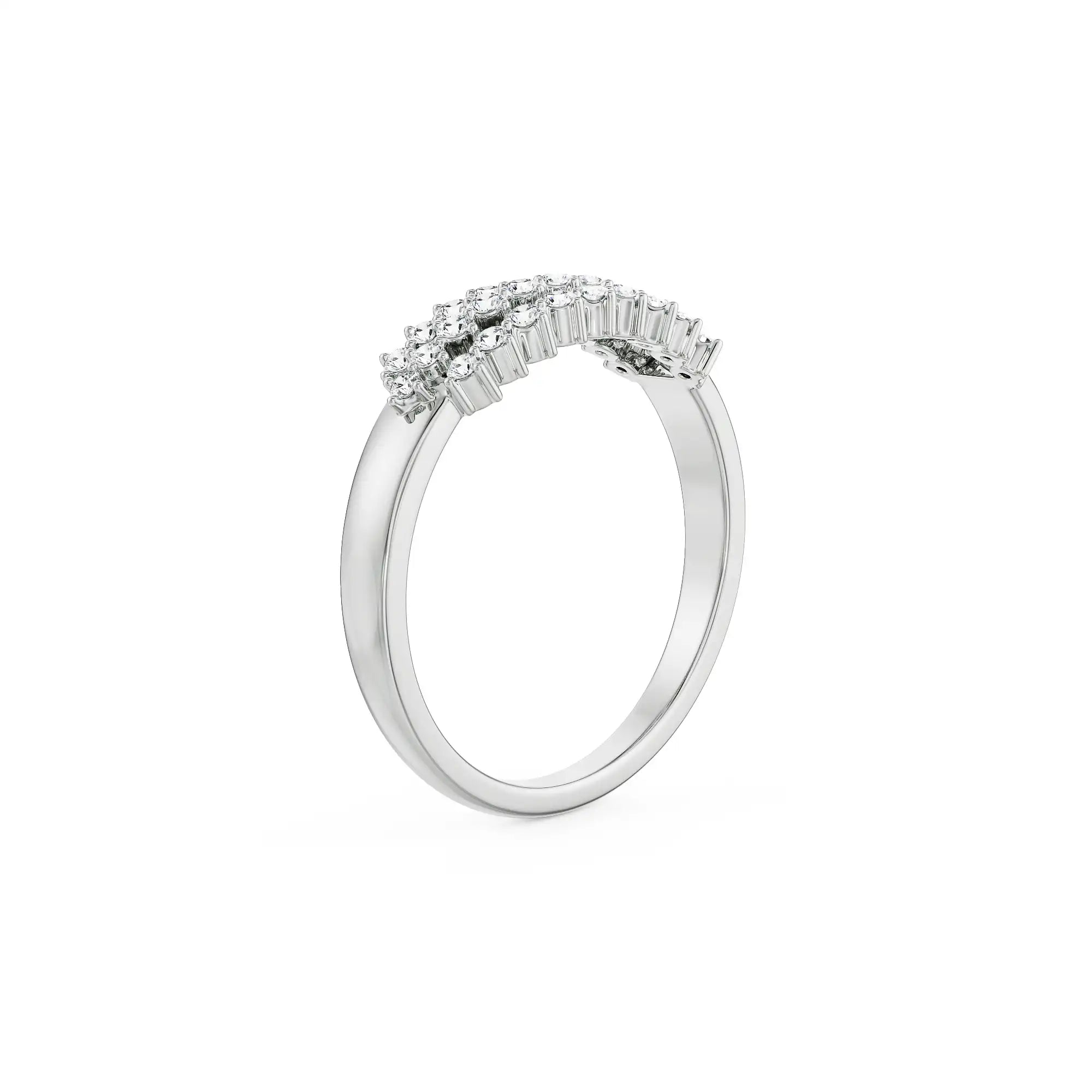 Clustered Ramona Diamond Band back view