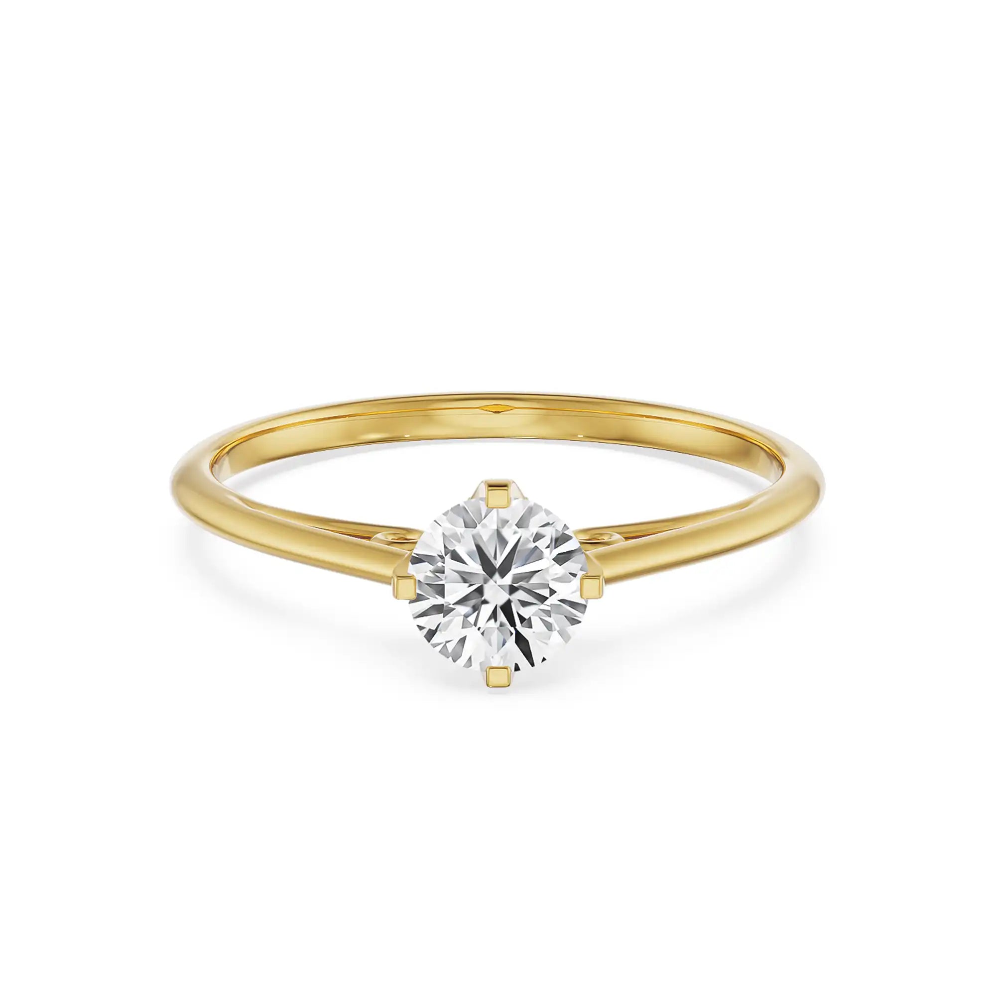 Vintage Solitaire Ring - Front View