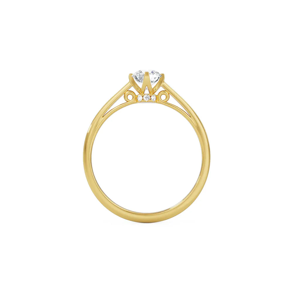 Vintage Solitaire Ring 9KT
