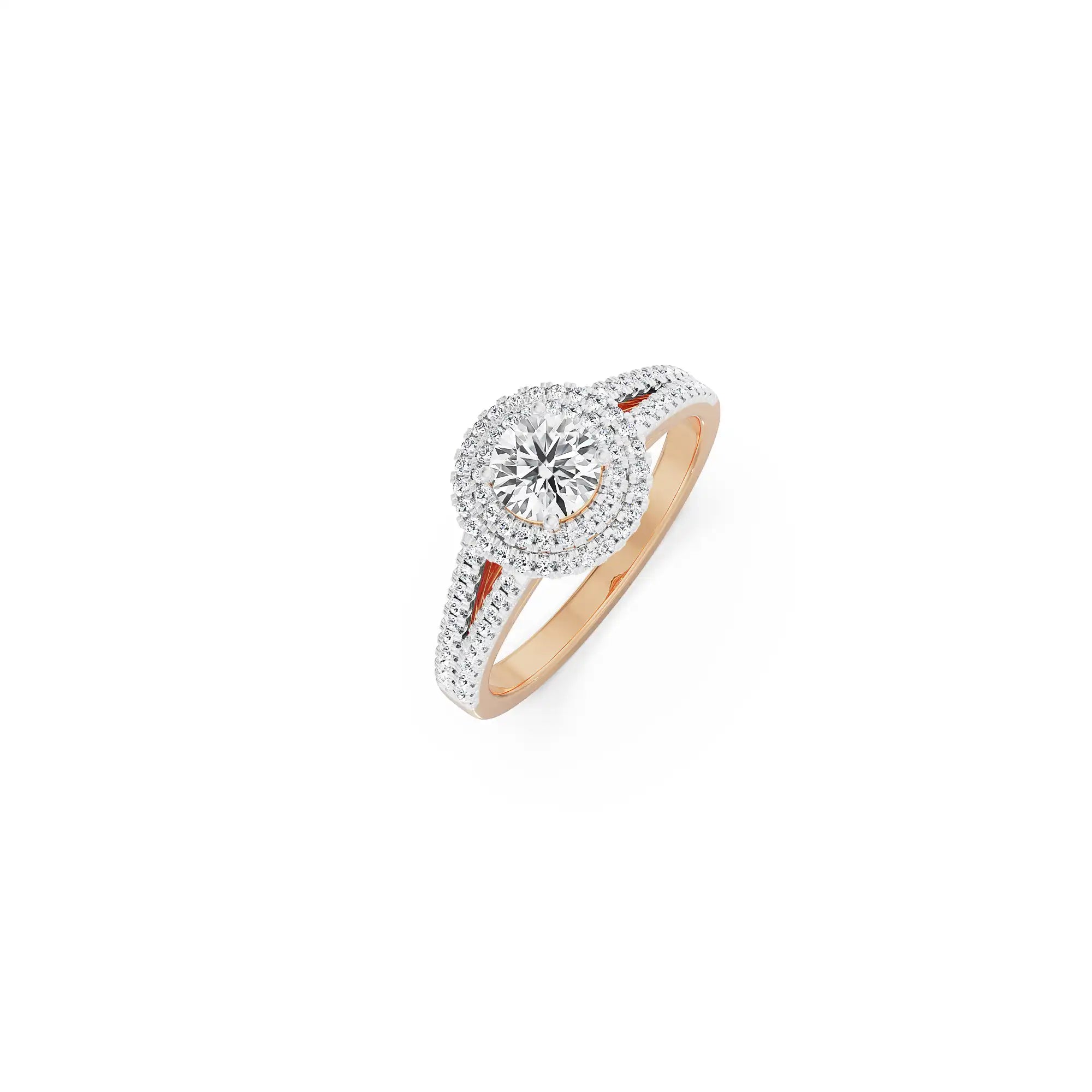 Riha Halo Clustered Diamond Ring Top view