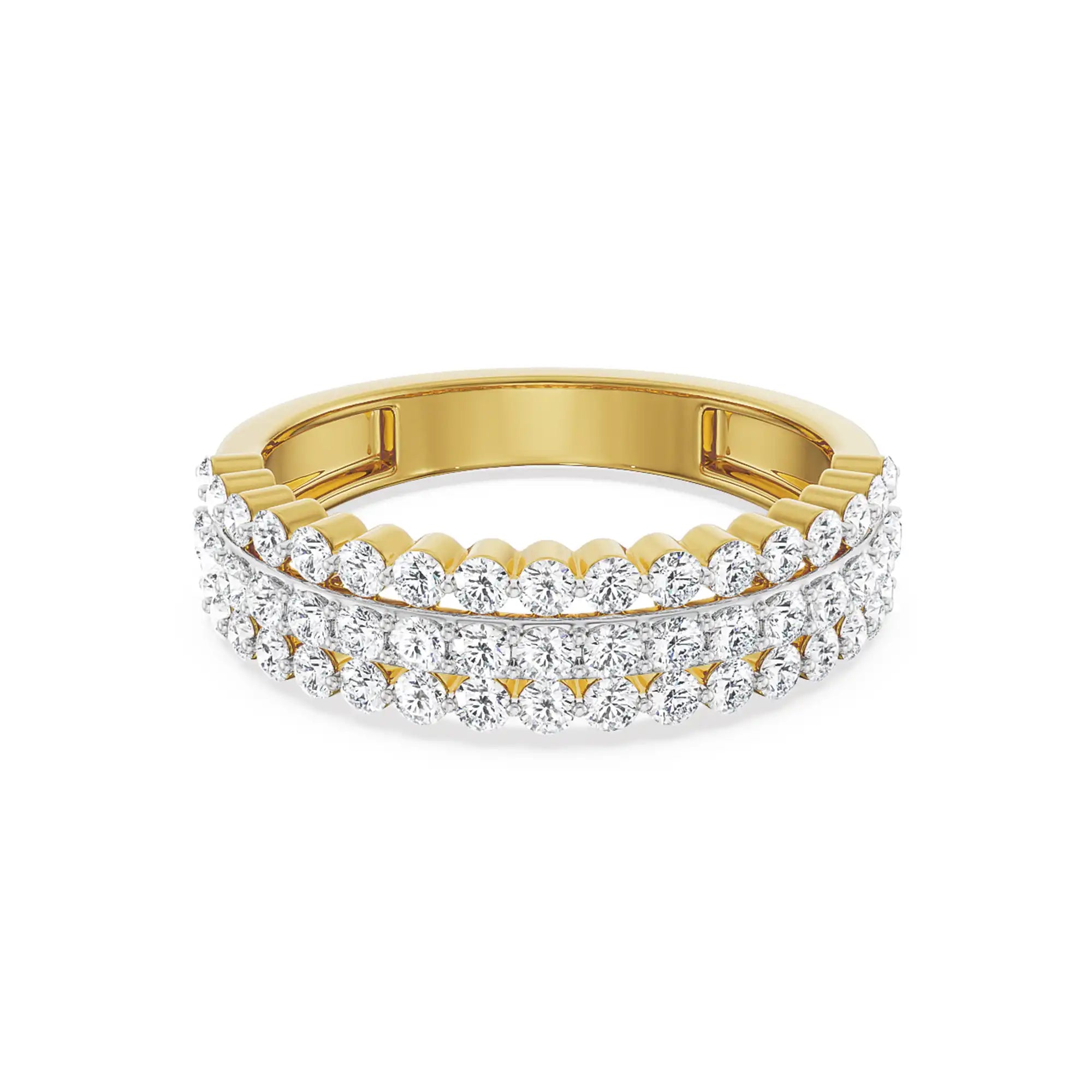 Trinity Diamond Band Front view