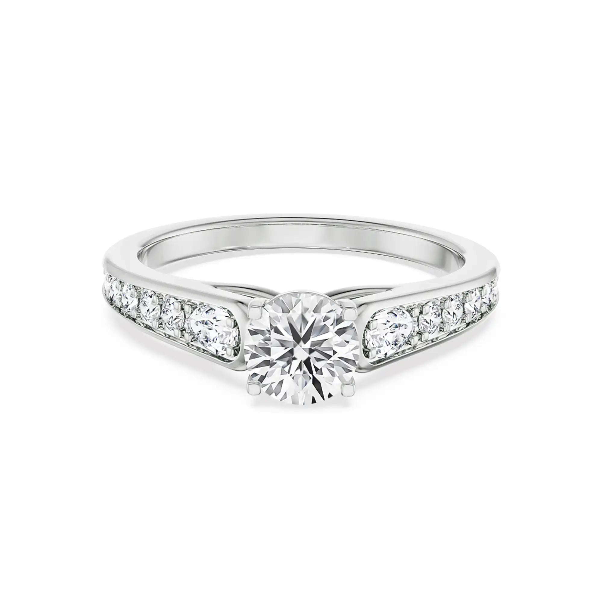 Harlow Pave Engagement Ring Front view