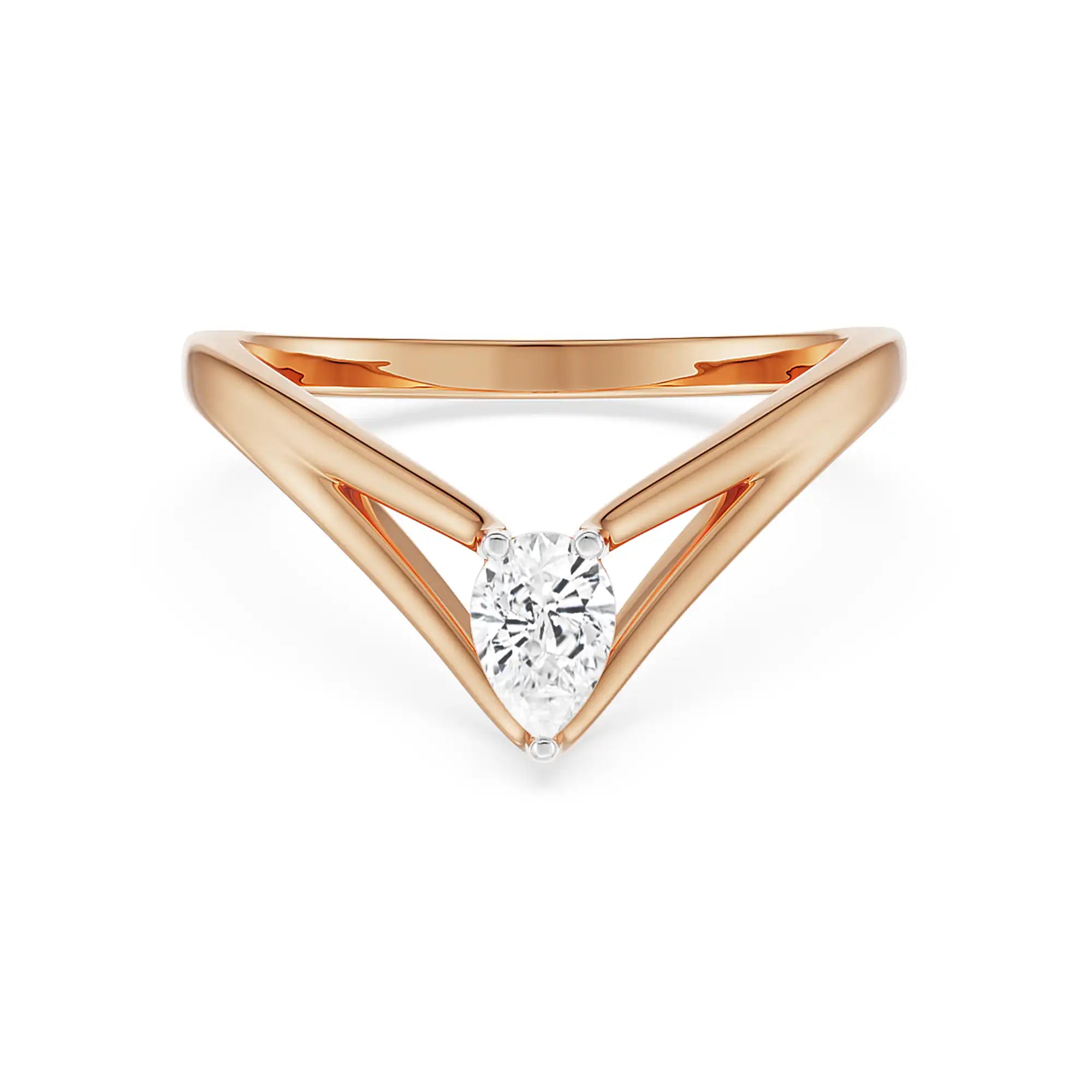 V Maria Diamond Band Front view