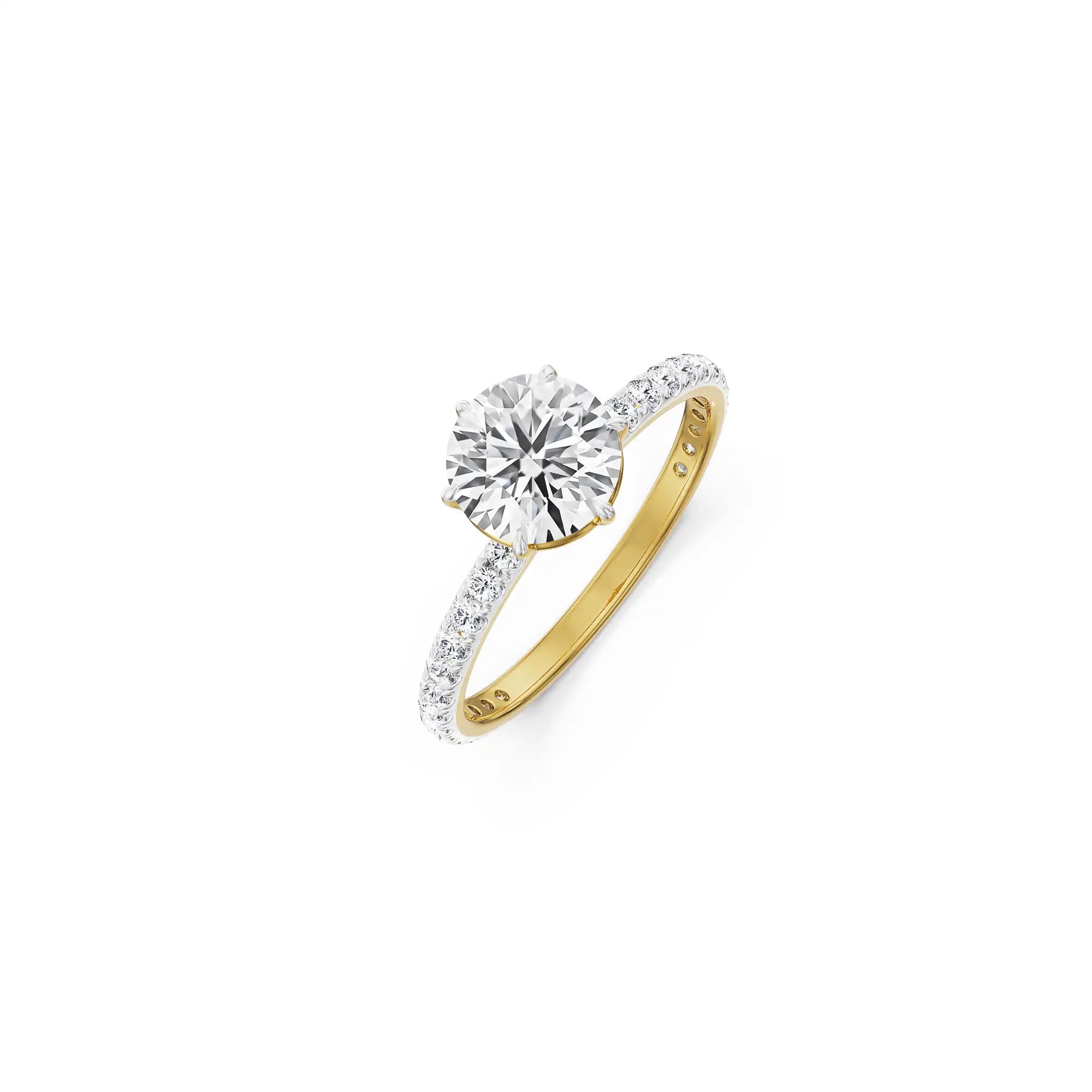 1 CT Classic Engagement Ring top view