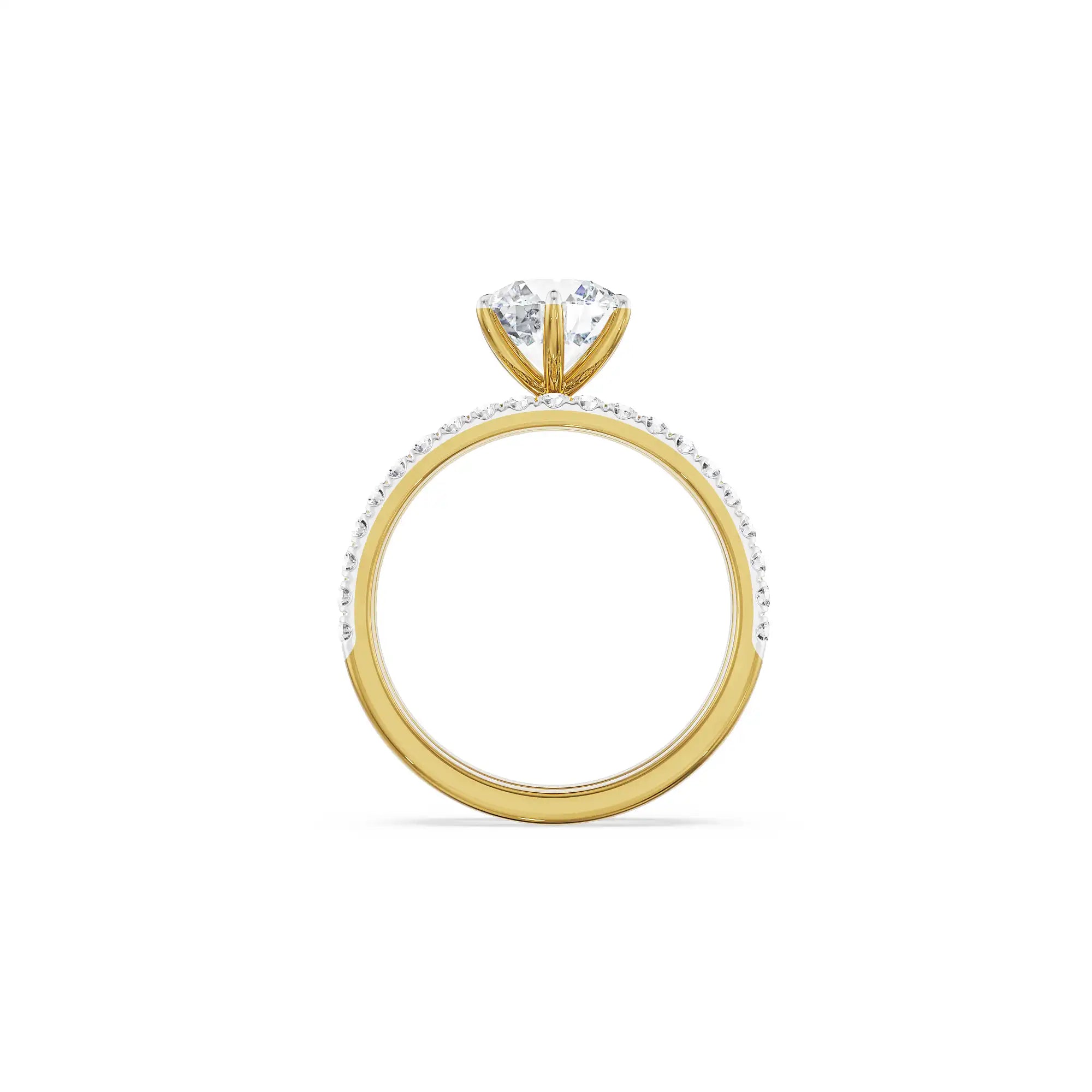 1.5 CT Genelia Bridal Set Ring Back view