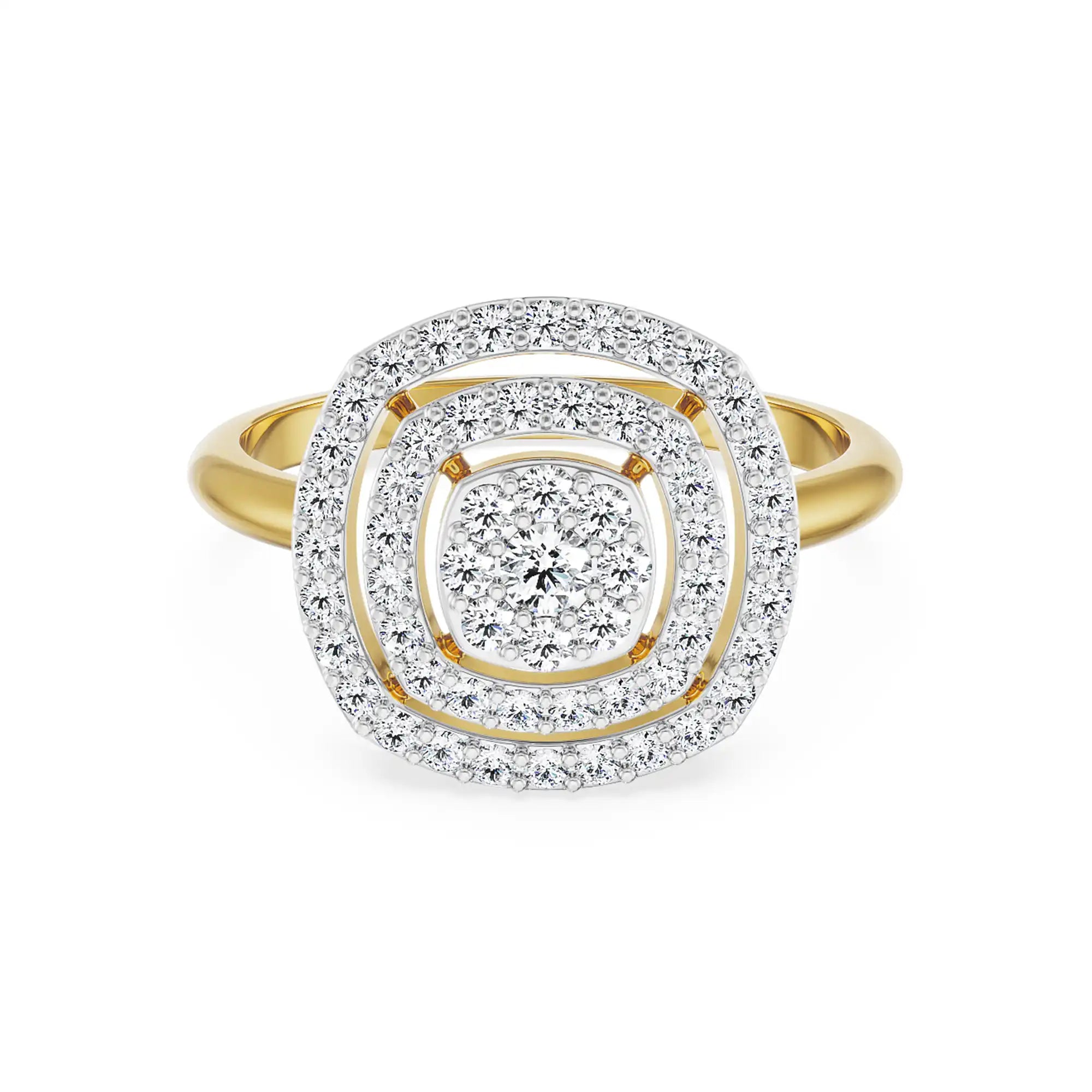 Mavis Clustered Diamond Ring front view