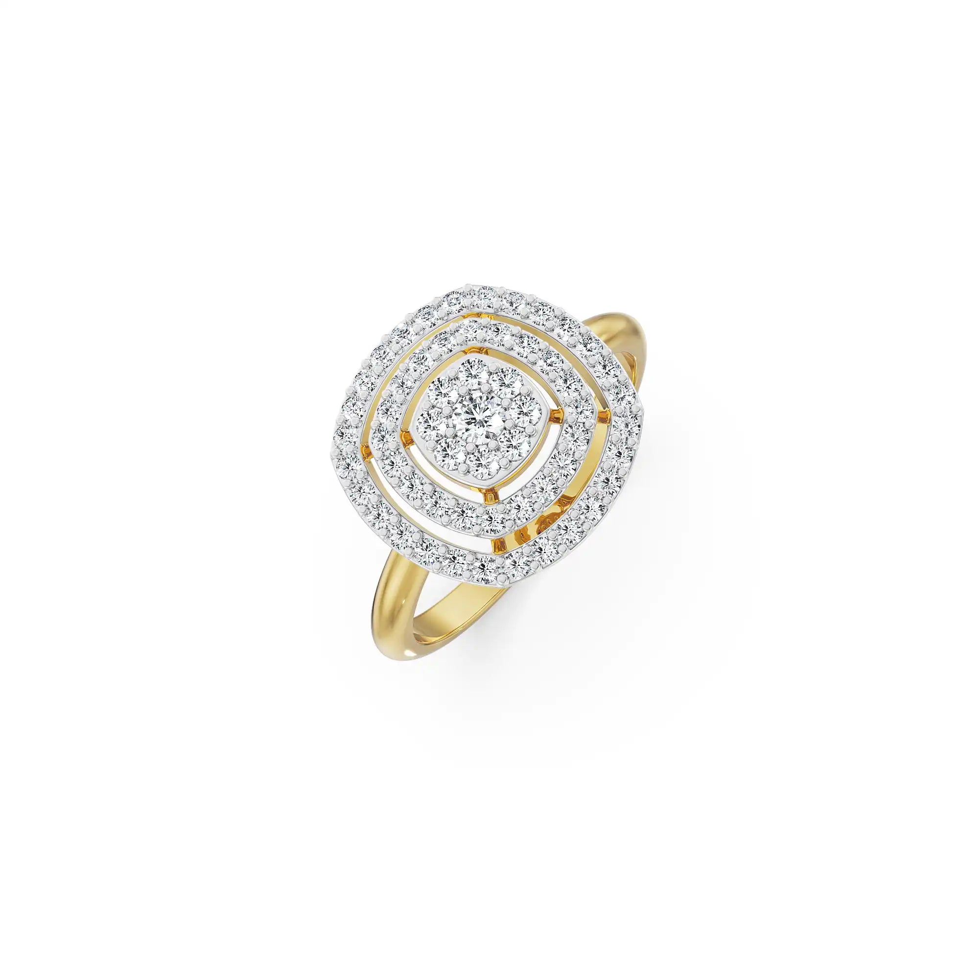 Mavis Clustered Diamond Ring top view