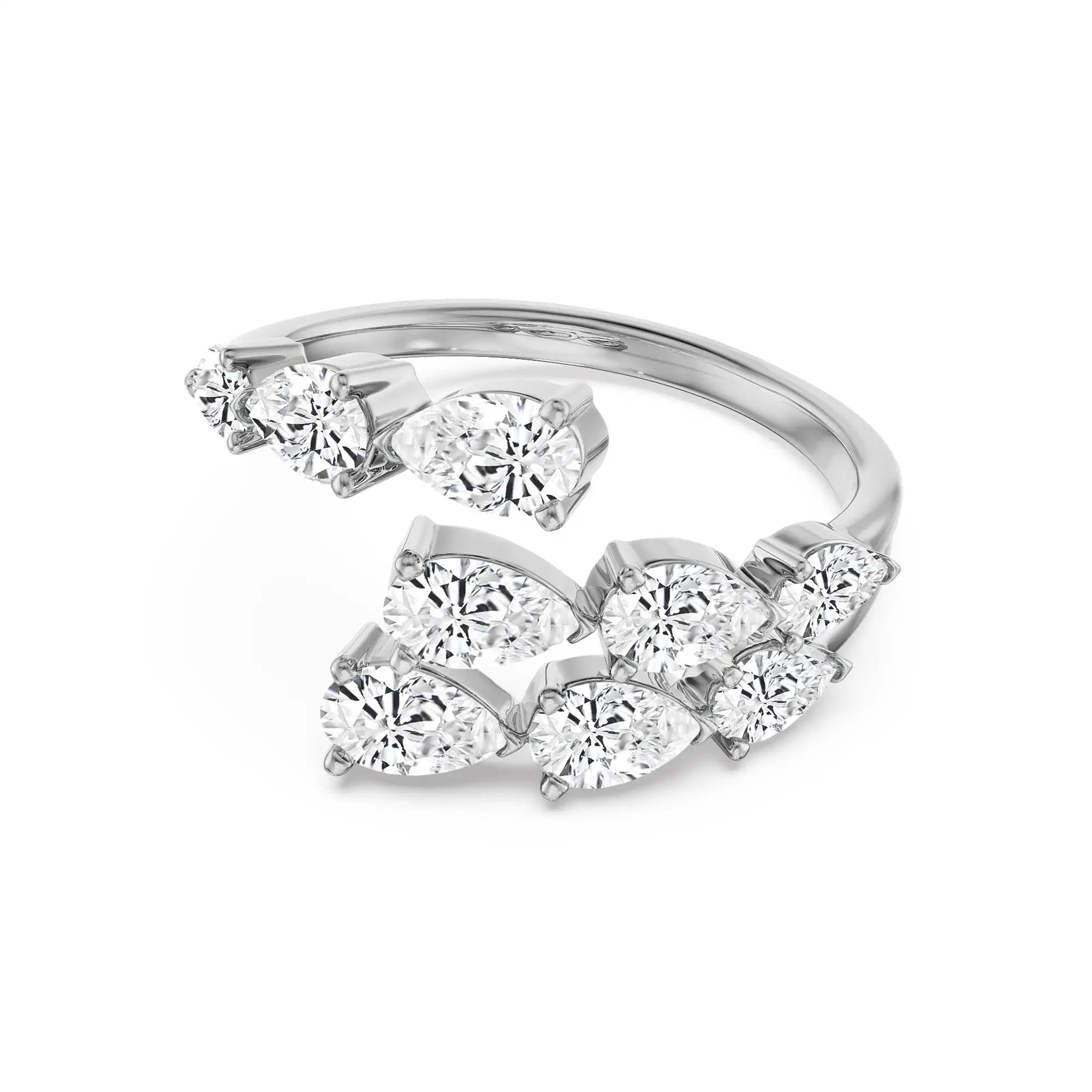 Pear Lab Grown Diamond Cocktail Band_in-stock