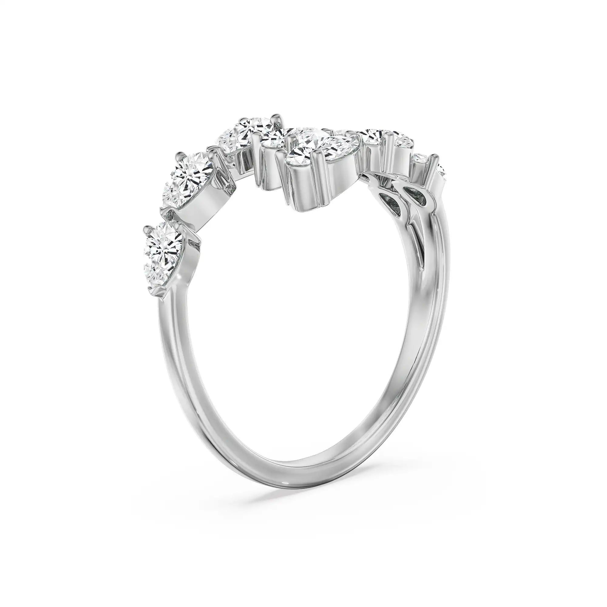 Pear Lab Grown Diamond Cocktail Band_in-stock