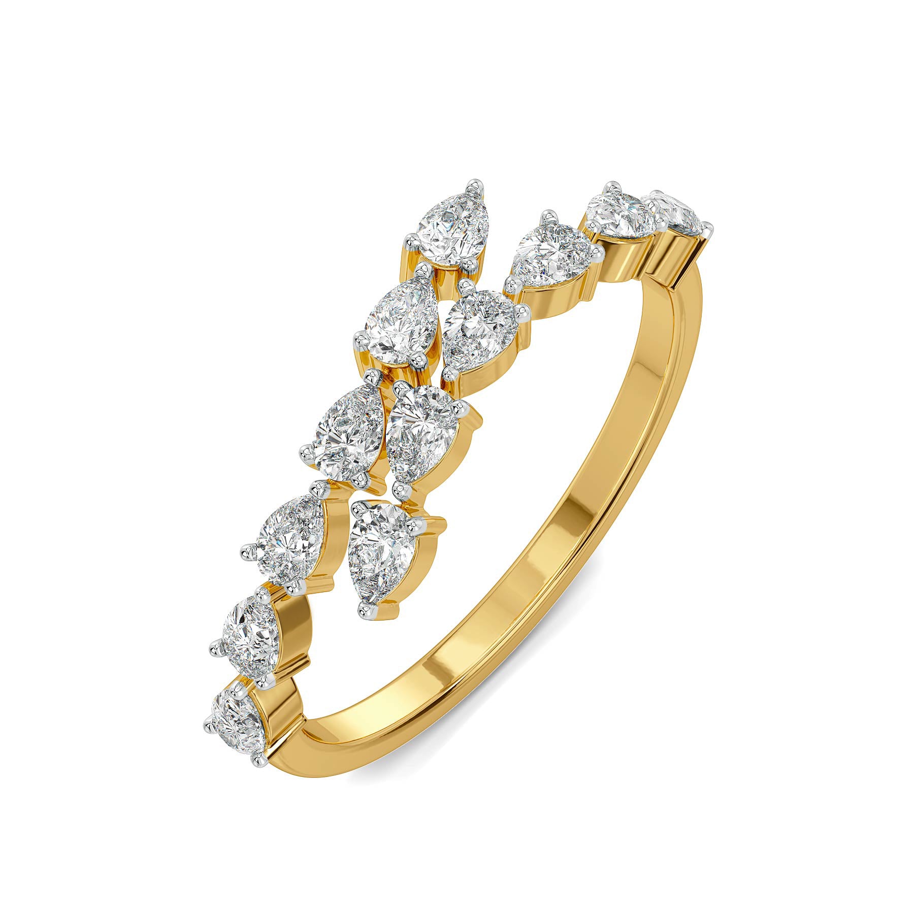 Pearluxe Lab Grown Diamond Ring - top view