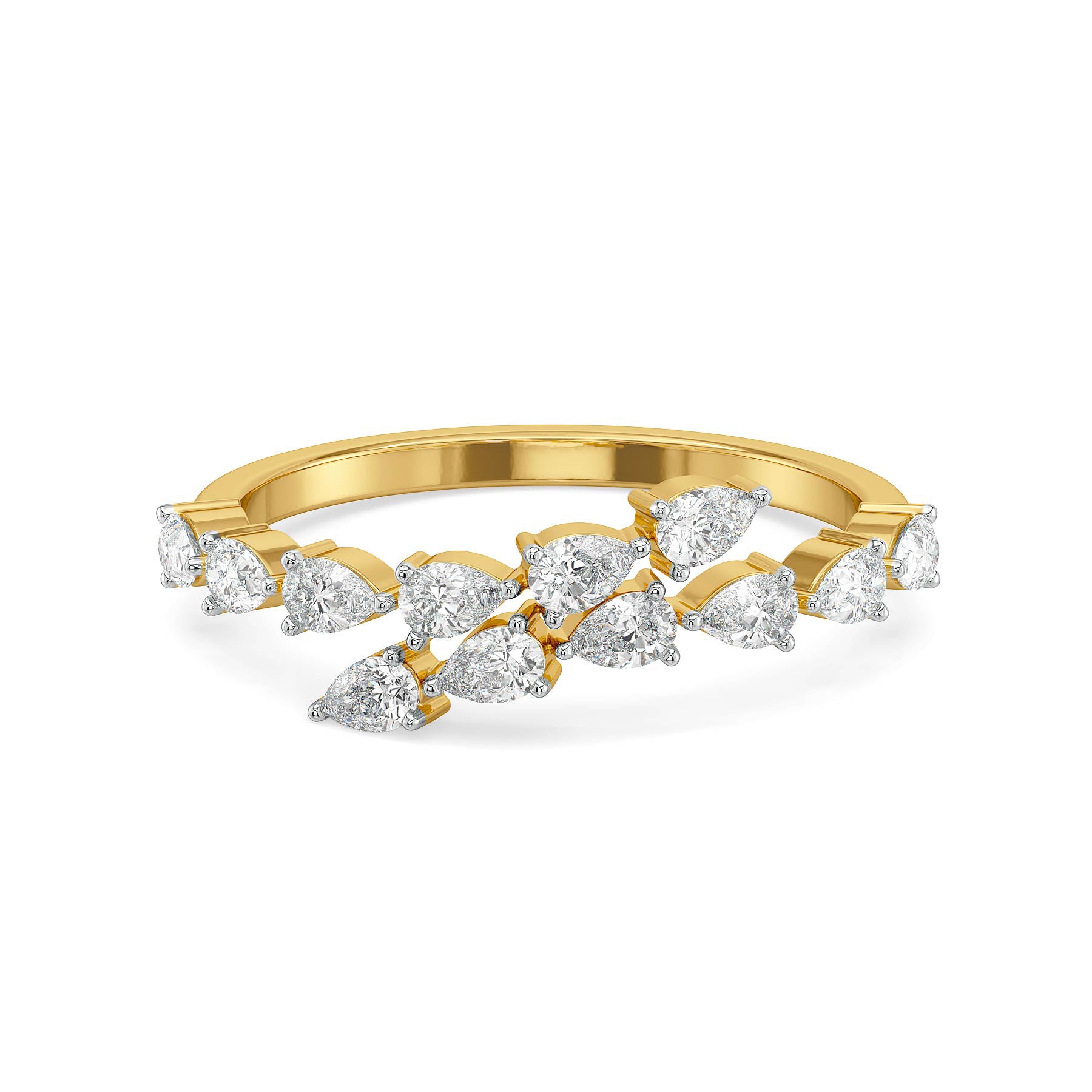 Pearluxe Lab Grown Diamond Ring - front view
