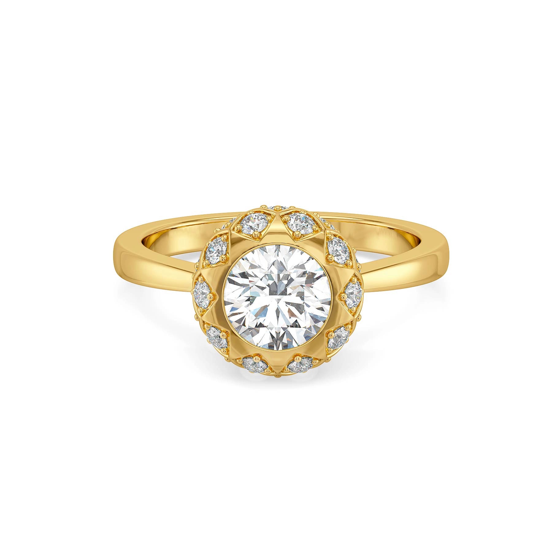 Dahlia Dream Lab Grown Diamond Ring - front view