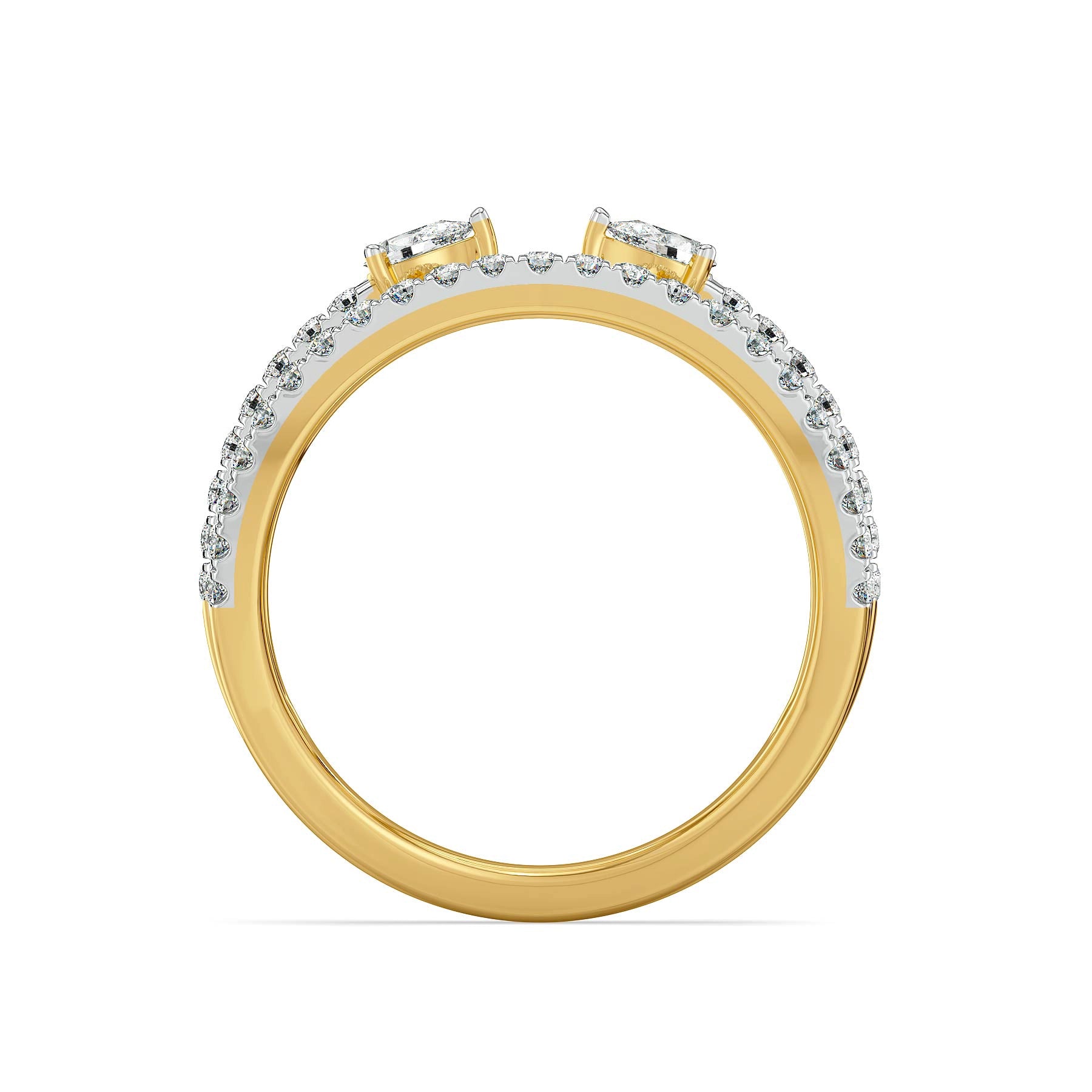 Luna Pear Lab Grown Diamond Ring - back view