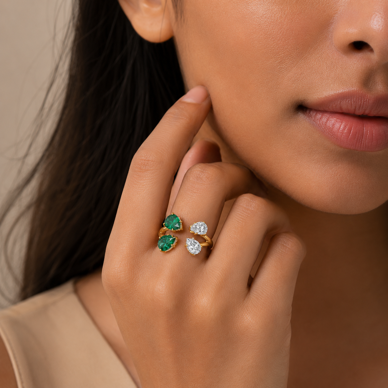 Seraphina Pear Lab Grown Diamond Ring