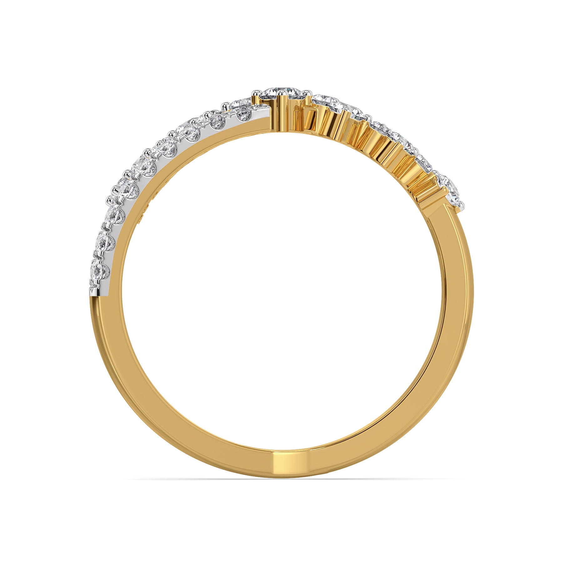 Cosmo Wrap Lab Grown Diamond Ring - back view