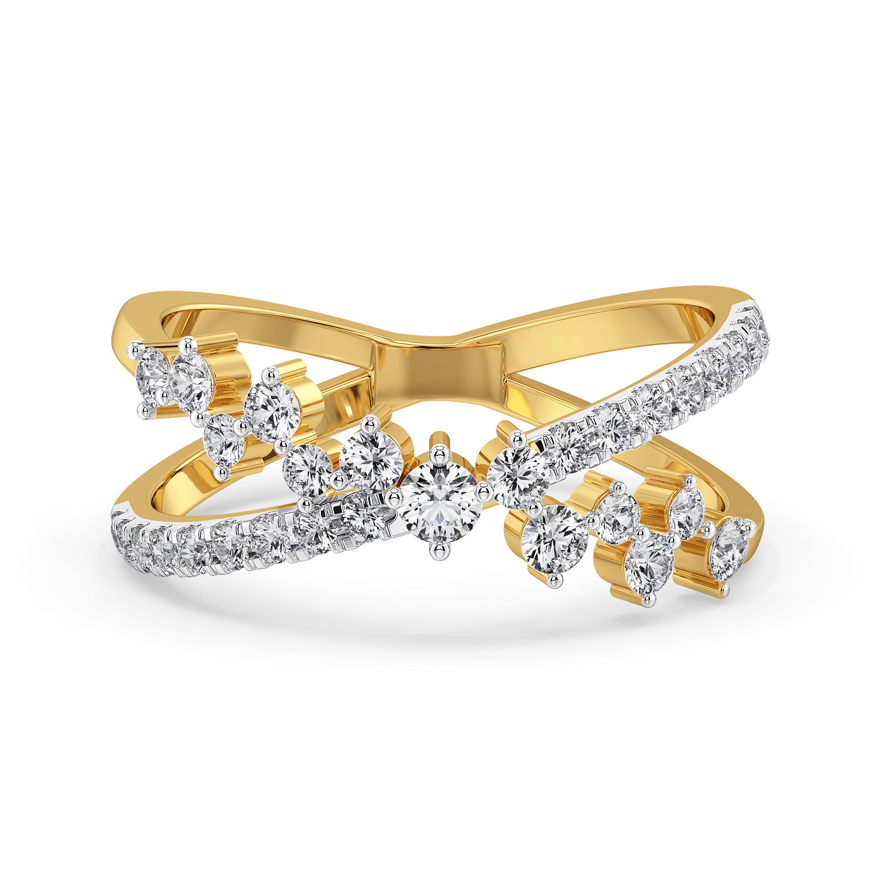 Cosmo Wrap Lab Grown Diamond Ring - front view