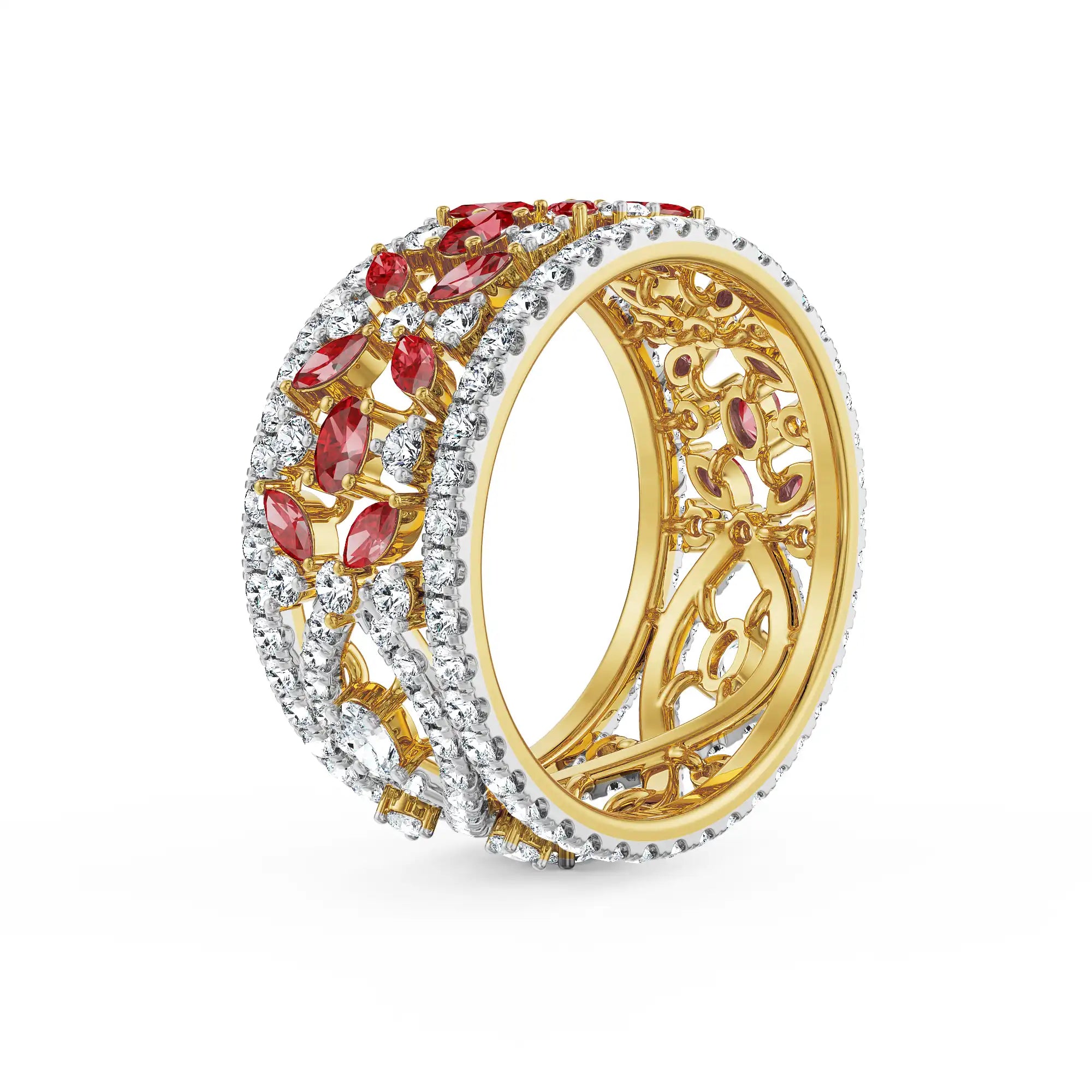 Convertible Tira Lab Grown Diamond Ring - top view