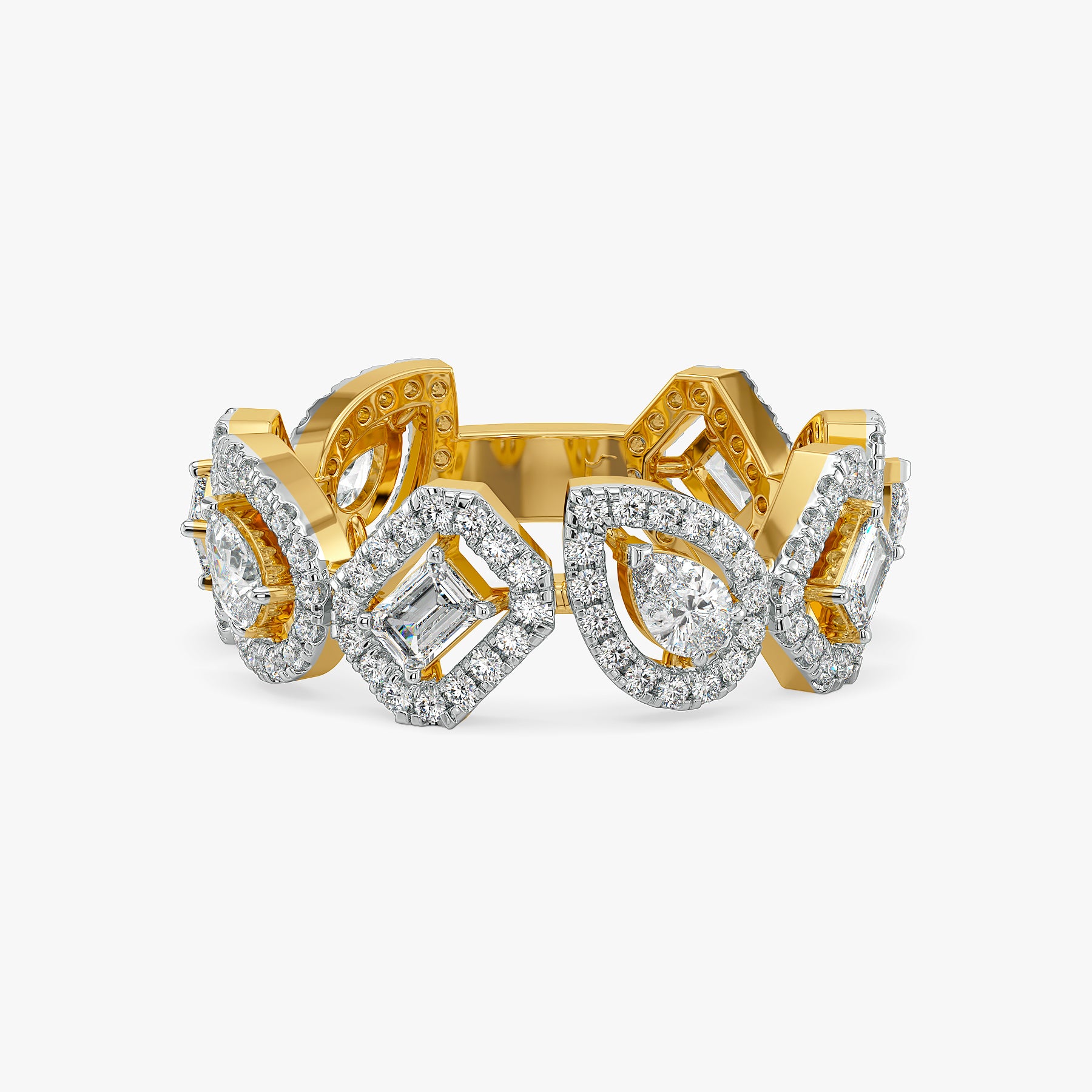 The Halo Vault Lab Grown Diamond Ring - front view