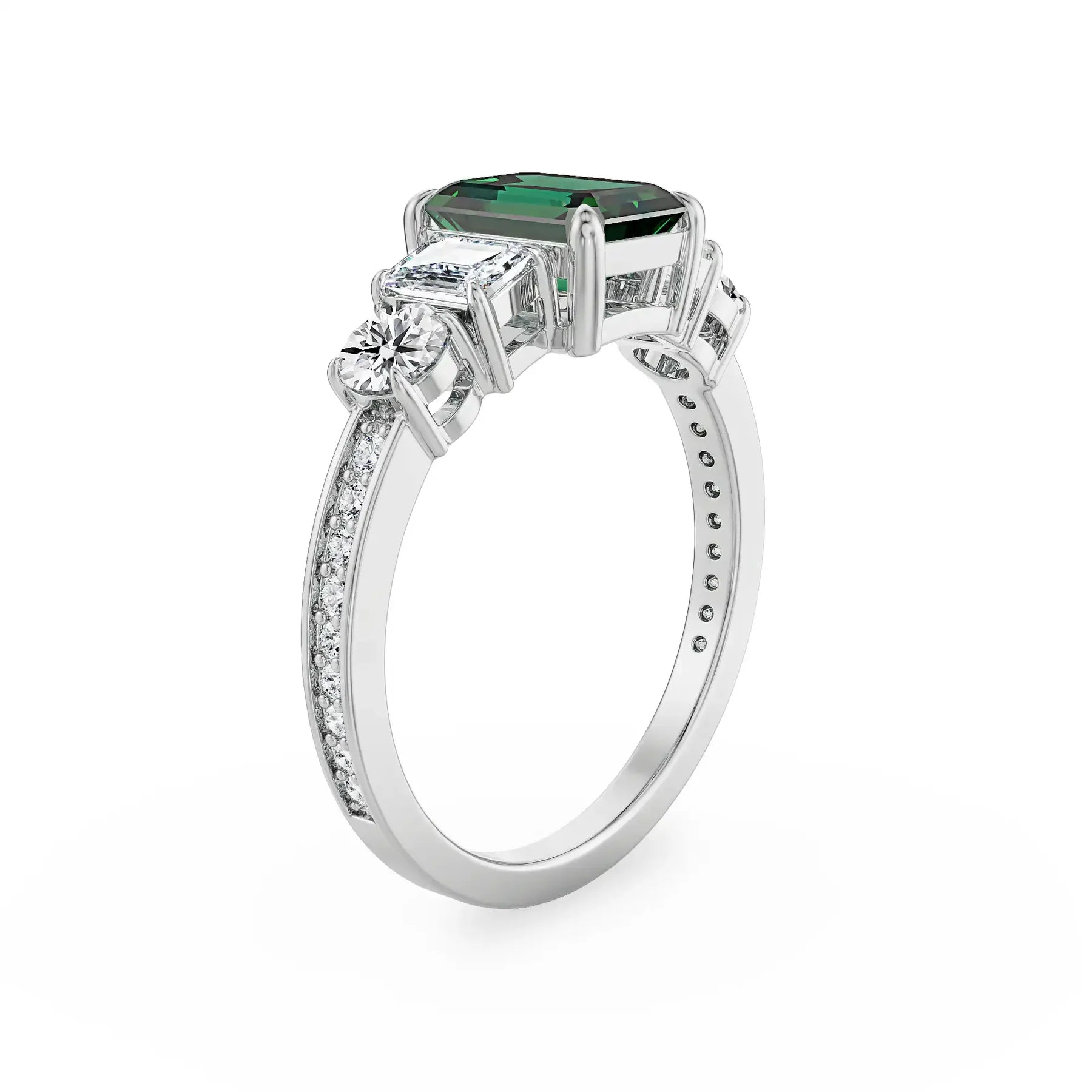 Five Solitaire Lab Grown Diamond Ring_in_stock