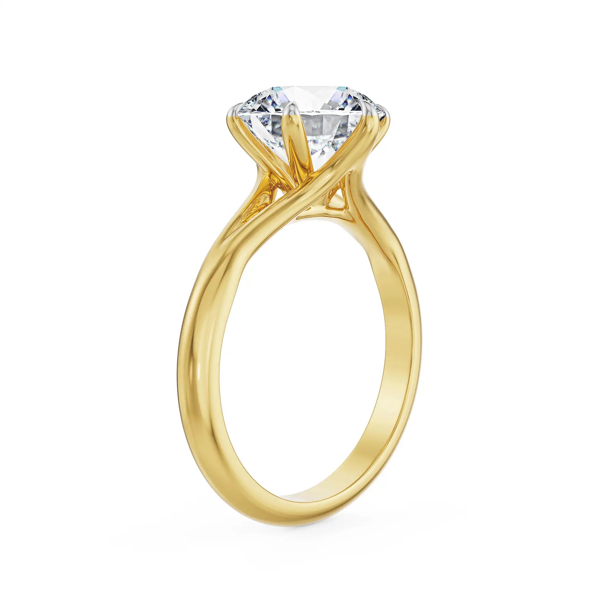 Velvet Dusk 2.5 CT Lab Grown Diamond Ring - side view