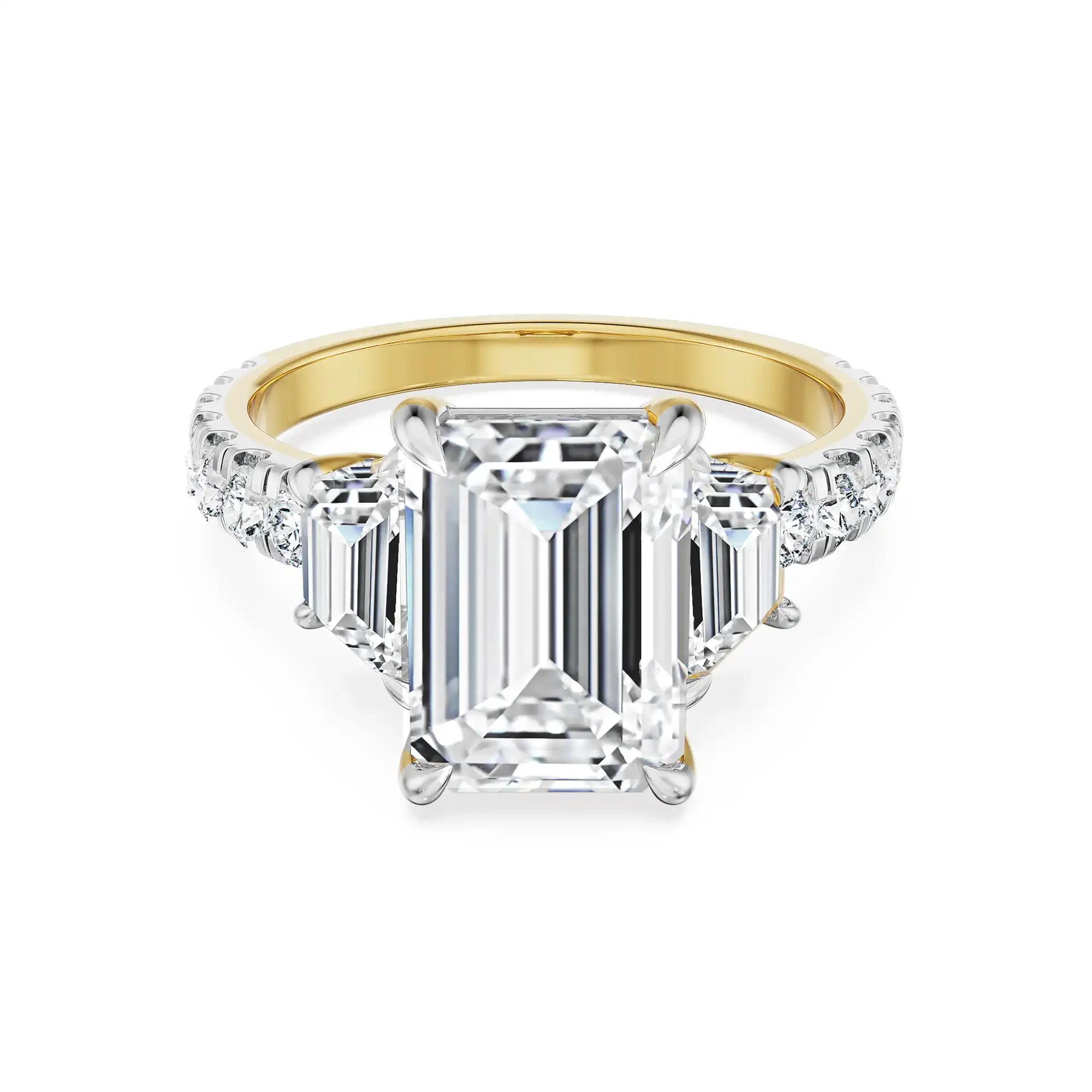 Elara Lab Grown Diamond Ring - front view in 9KT