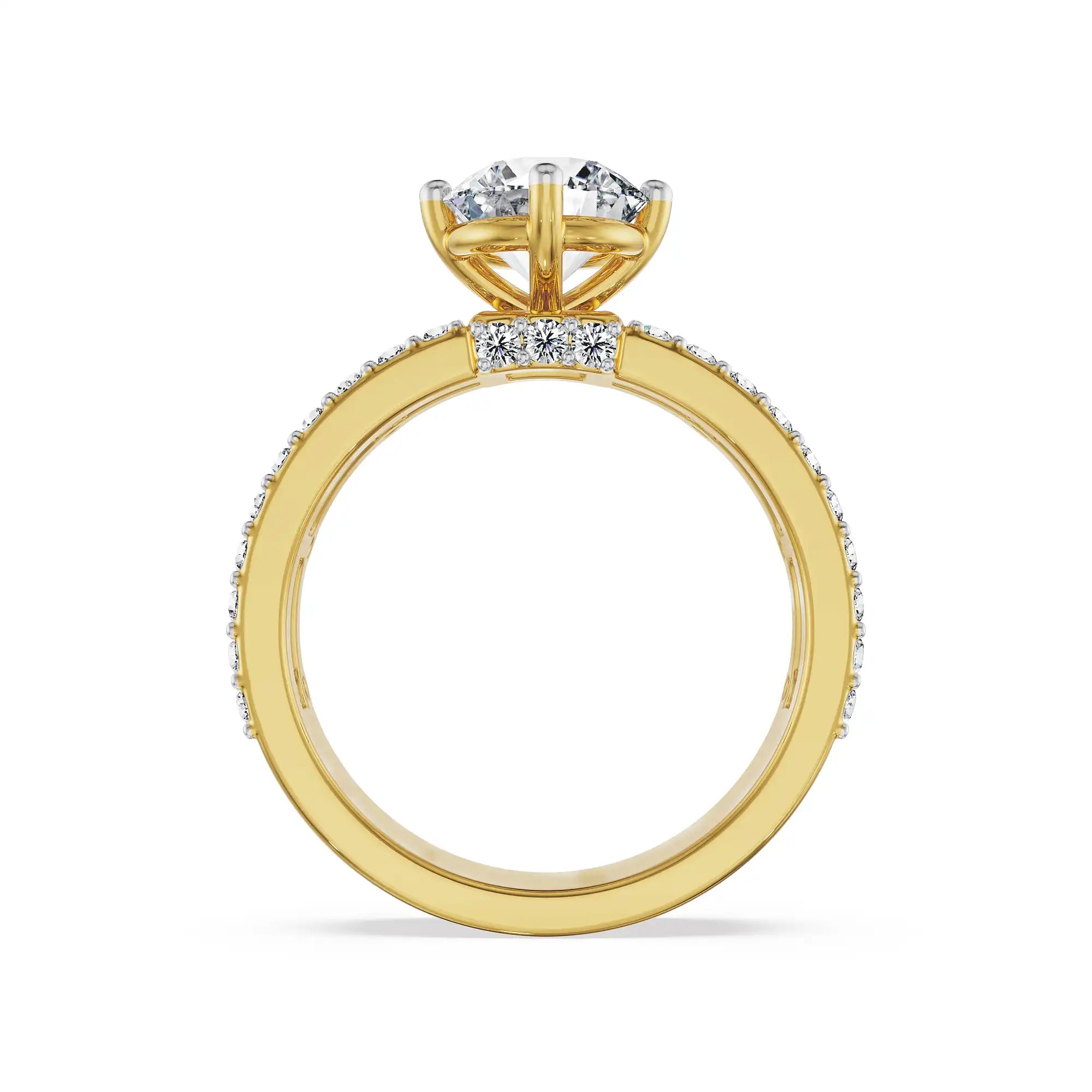 Pixie Glow Lab Grown Diamond Ring - back view