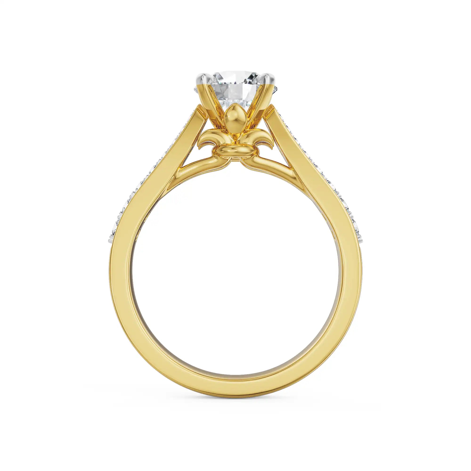 Amara Lab Grown Diamond Ring - back view