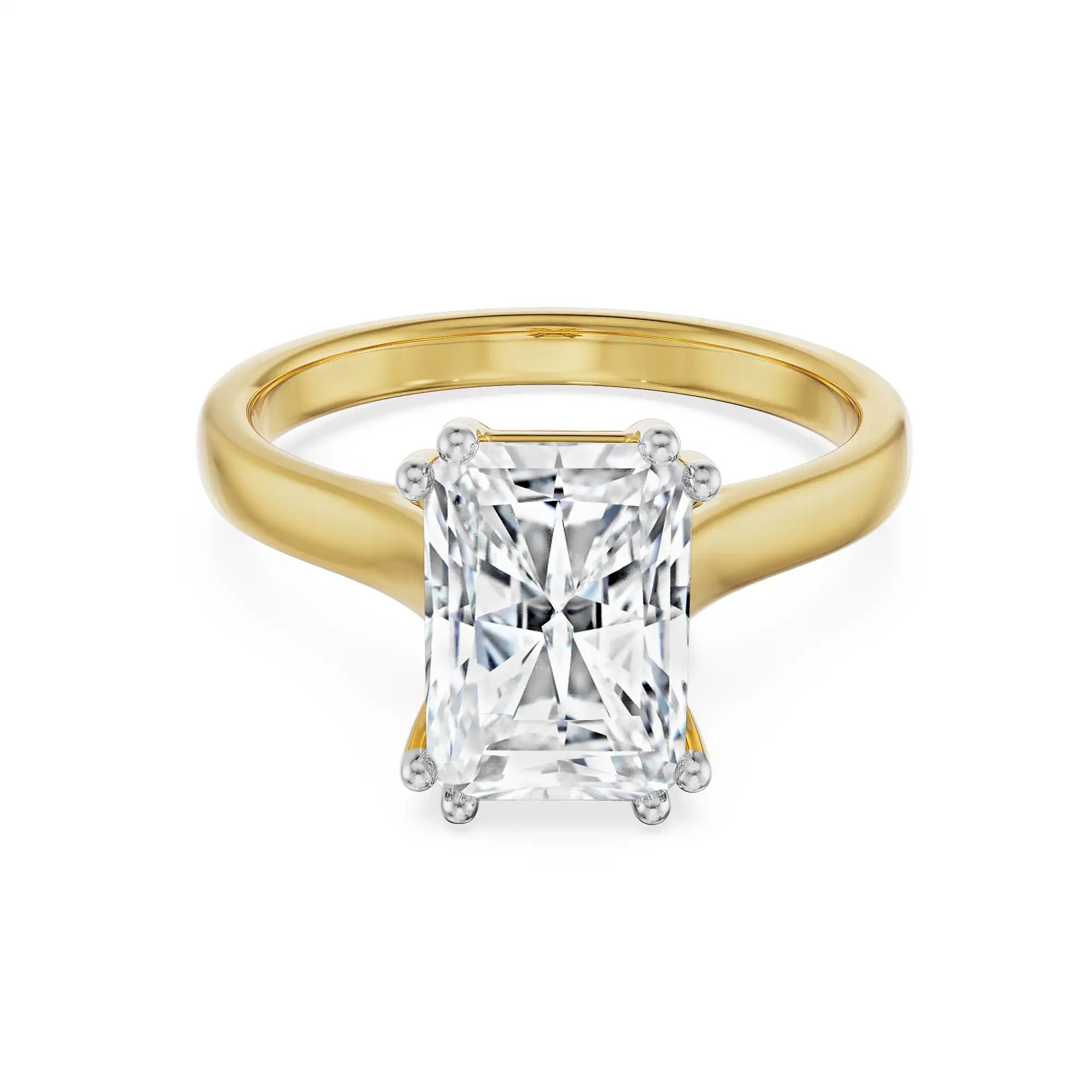 Lume Emerald Lab-Grown Diamond Ring - front view