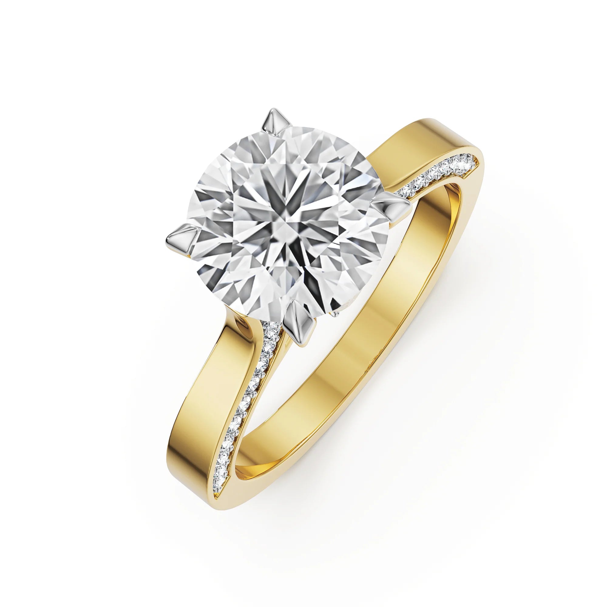 Charisma Lab Grown Diamond Ring - top view in 9KT