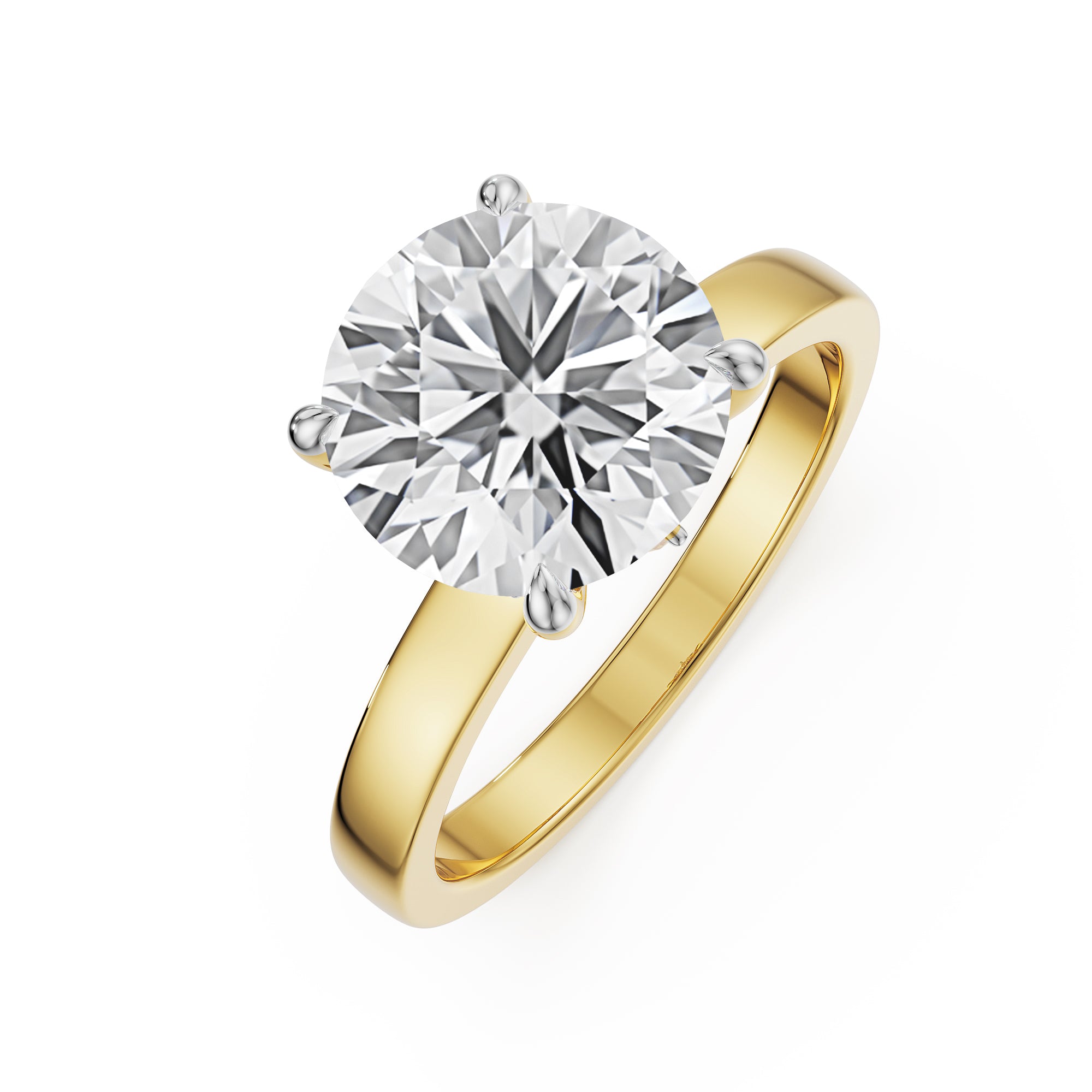 Grandure Lab Grown Diamond Engagement Ring = top view